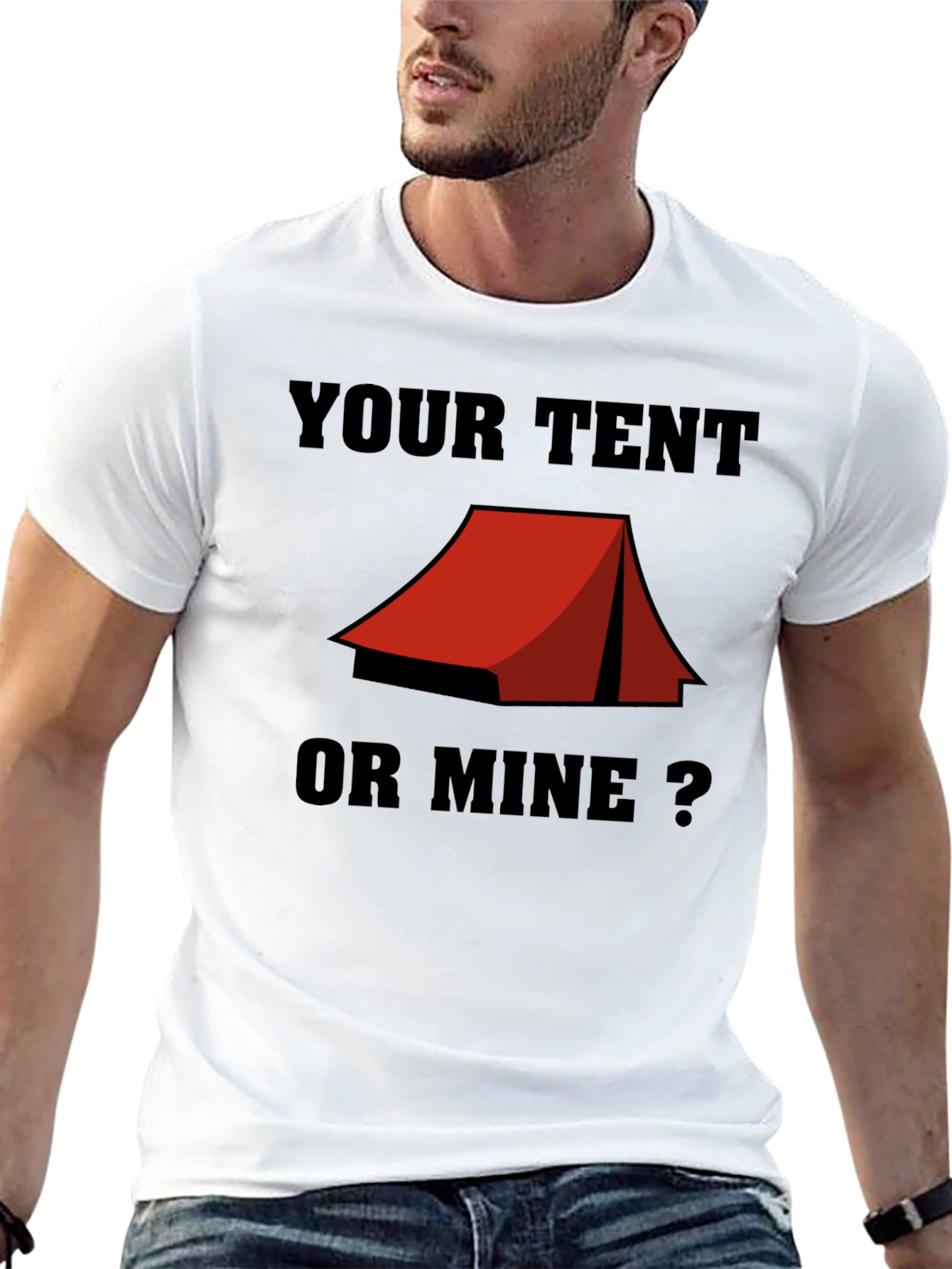 Your Tent or Mine? Camping Humor T-Shirt