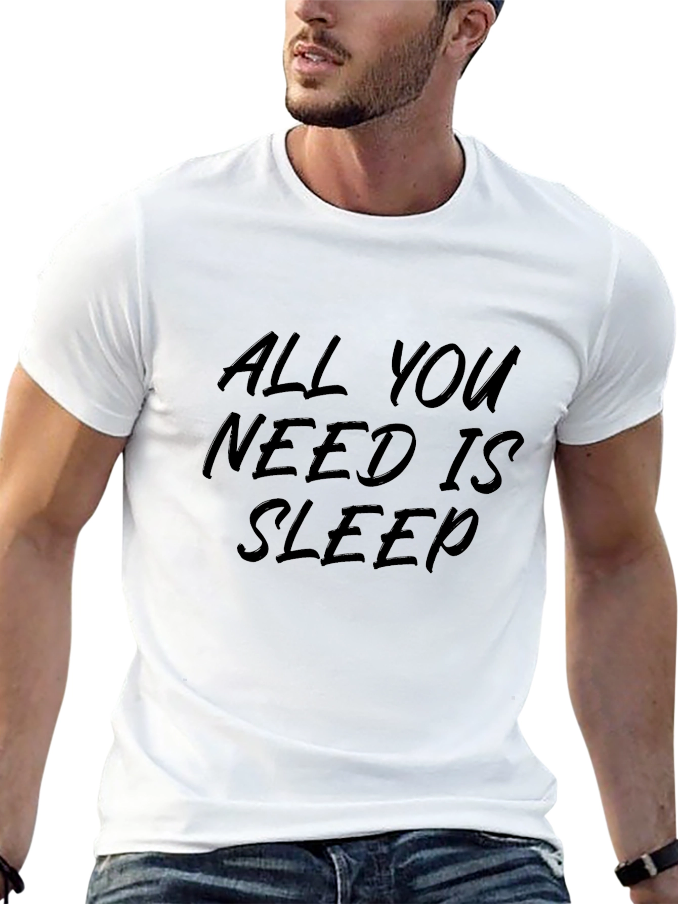 All You Need Is Sleep Black Graphic Tee