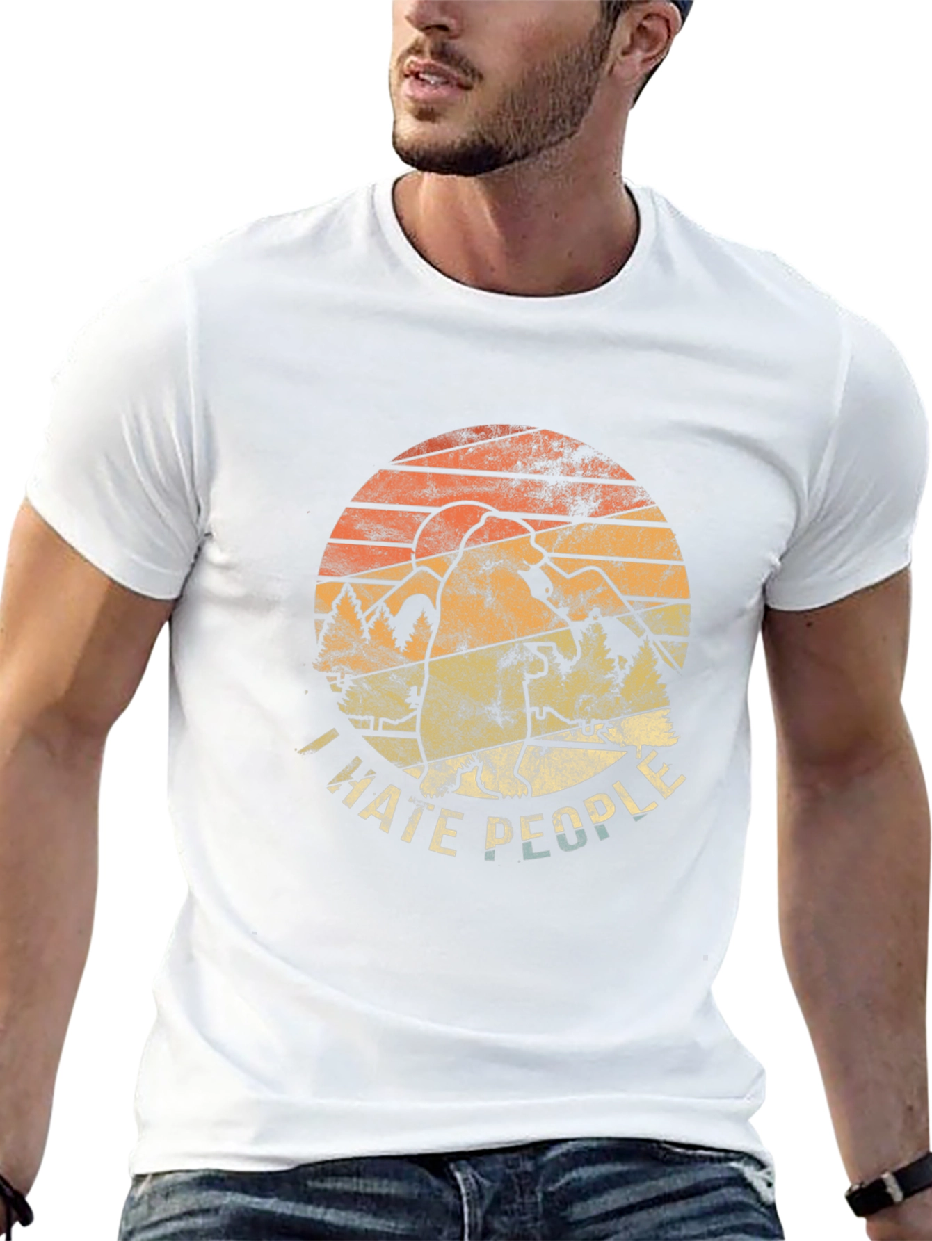 I Hate People Bigfoot Graphic Tee