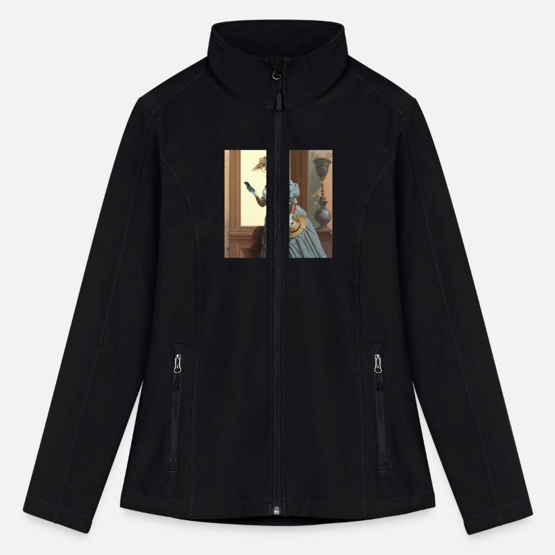 A woman holding a cell phone