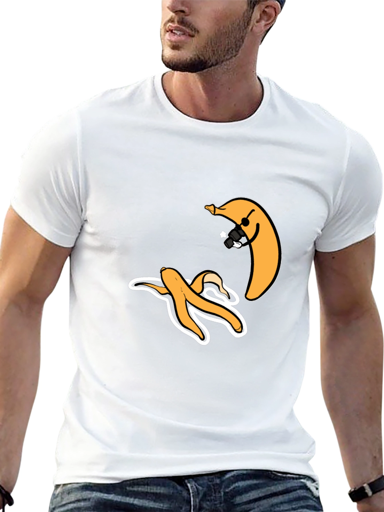 Funny Banana Graphic T-Shirt - Peel Out!