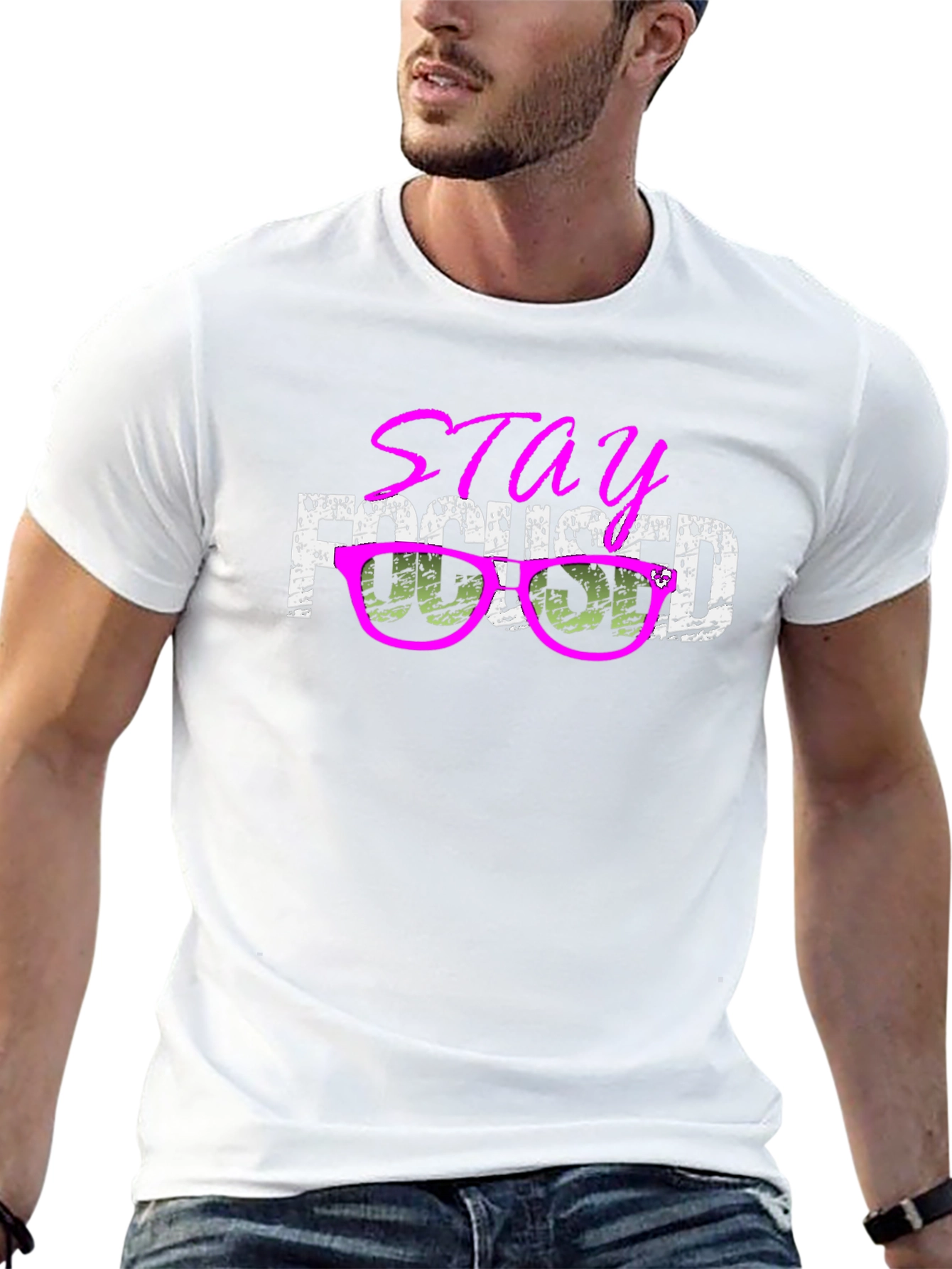 Stay Focused Graphic Tee - Casual Style