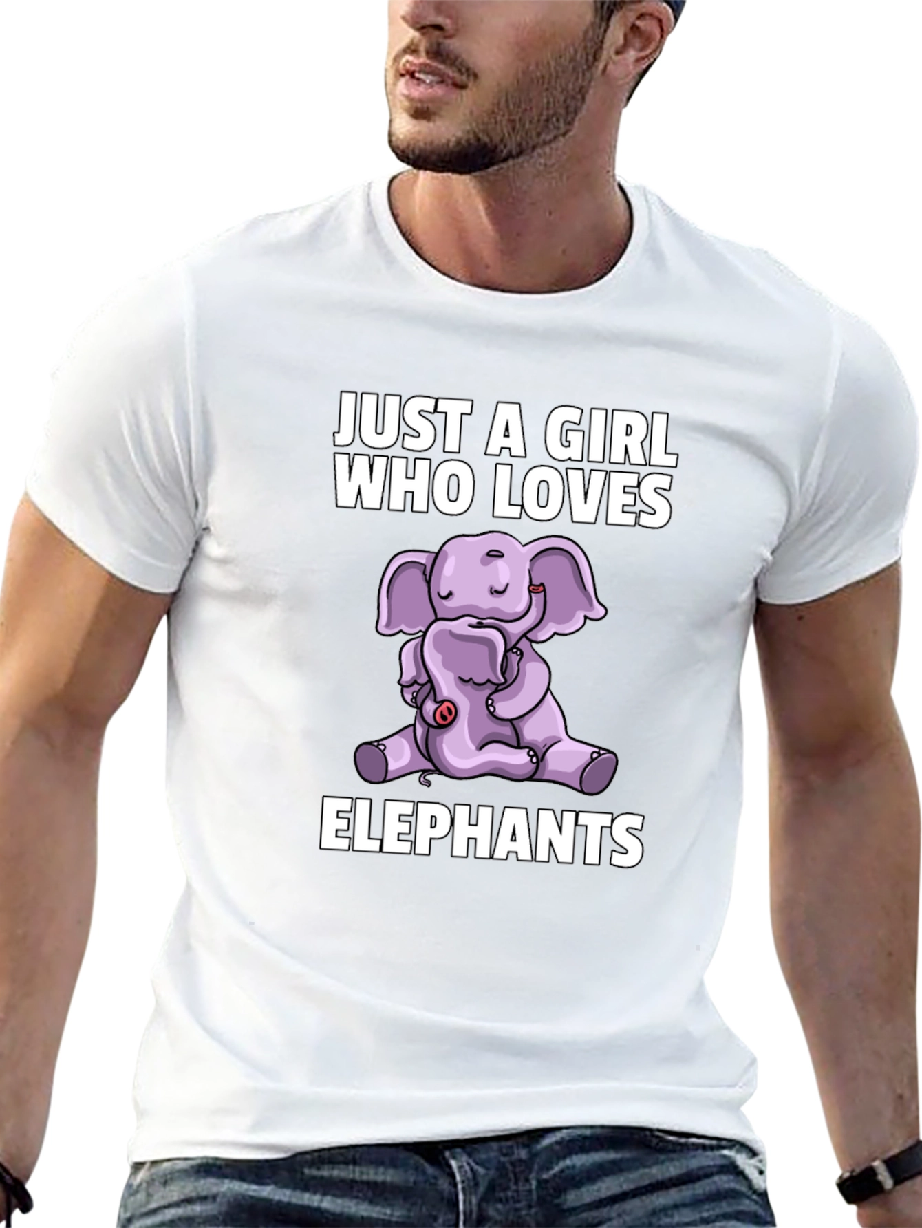 Elephant Lovers T-Shirt - Girls Cute Elephant Design
