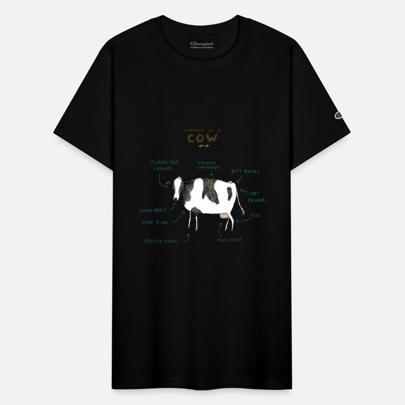 anatomy of a cow classic t shirt