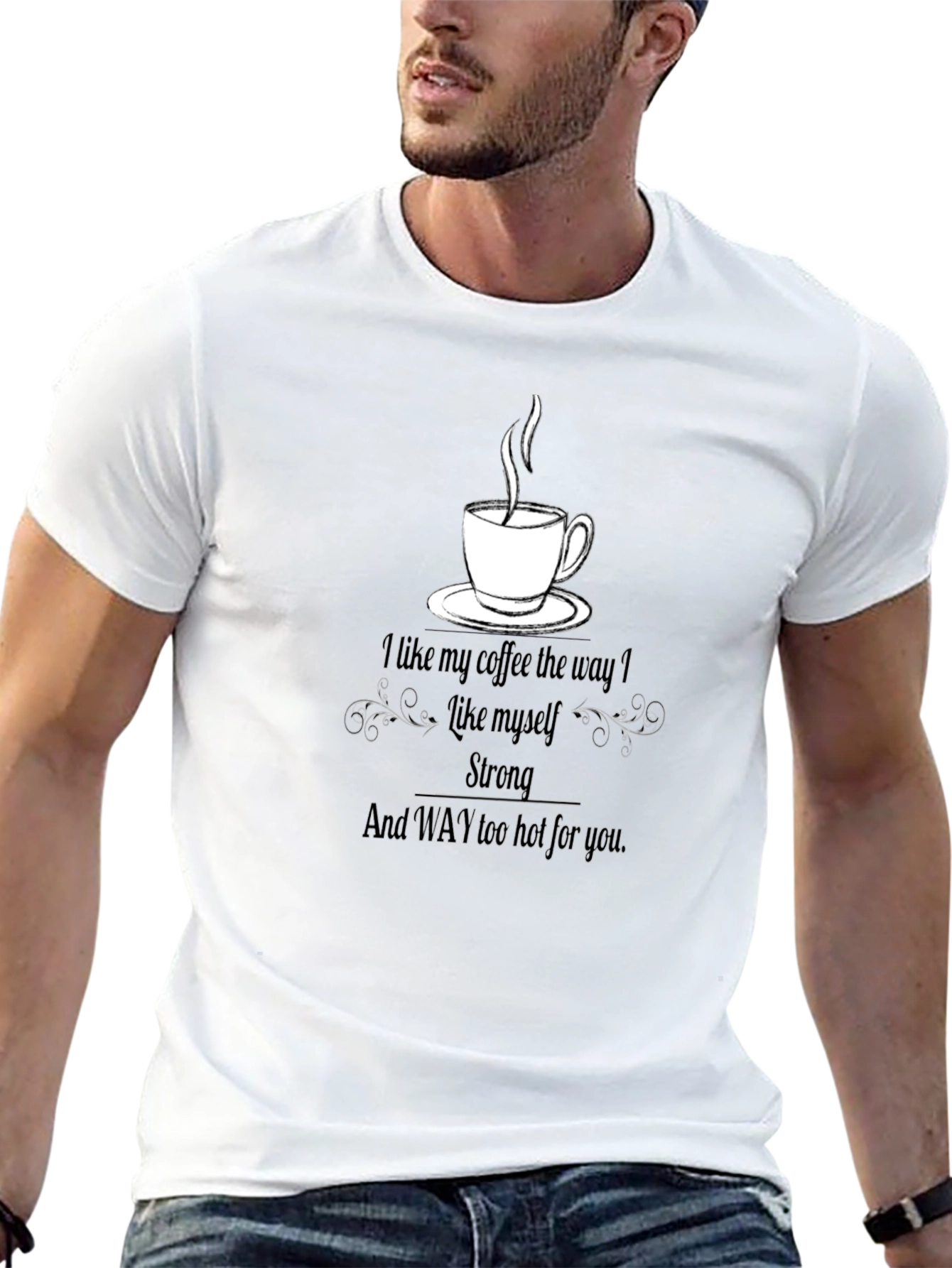 Coffee Lovers Black Graphic T-Shirt