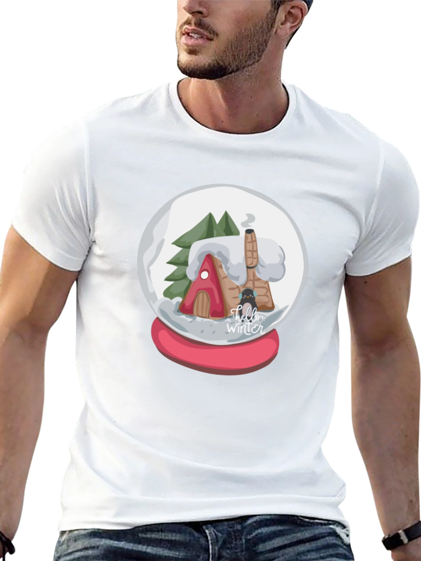 Winter Snow Globe Graphic Tee - Holiday Ready!