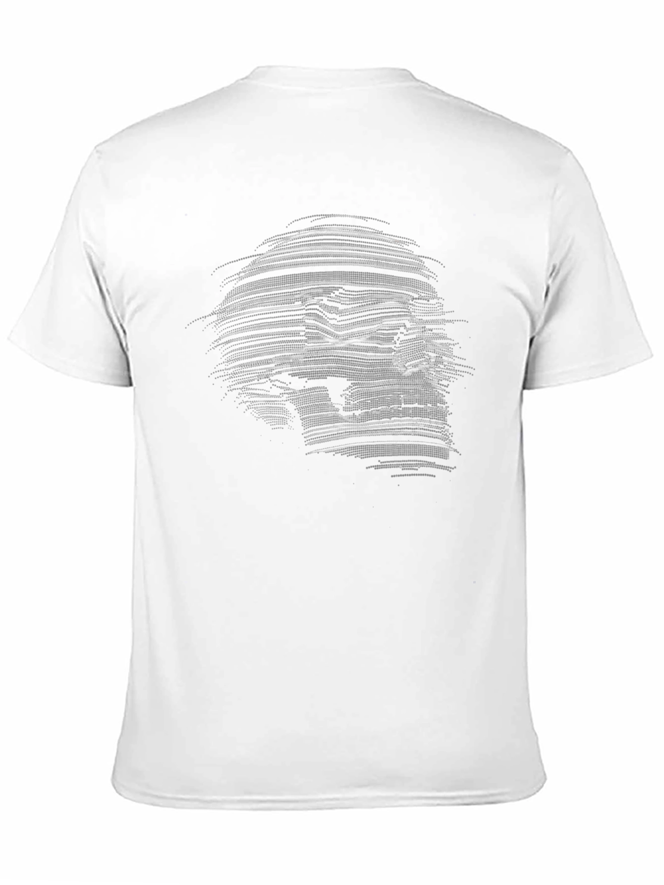 Skull Illusion Graphic Print Black T-Shirt
