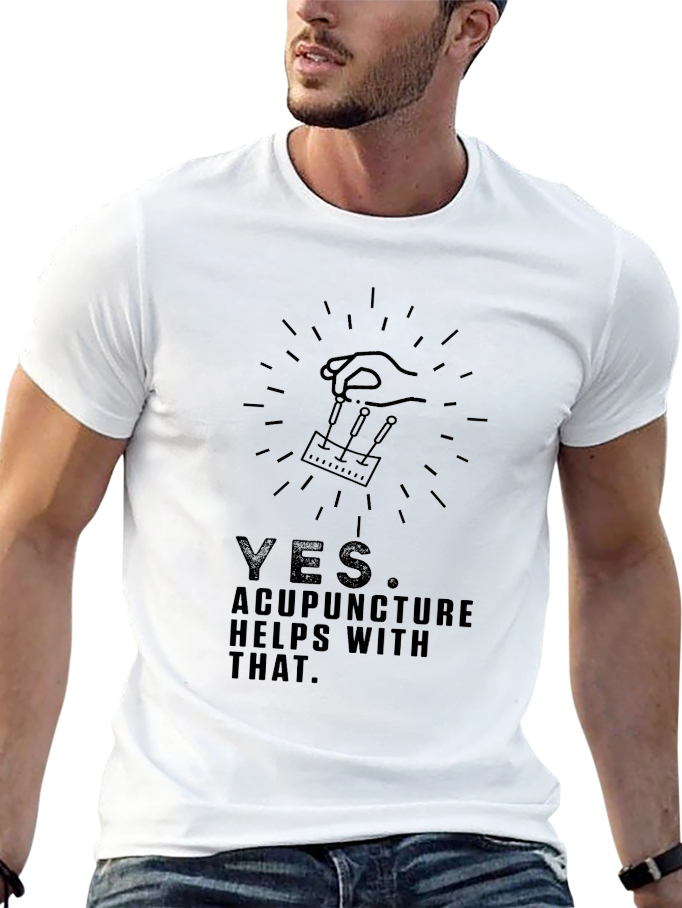 Acupuncture T-Shirt: Yes It Helps With That Funny Tee