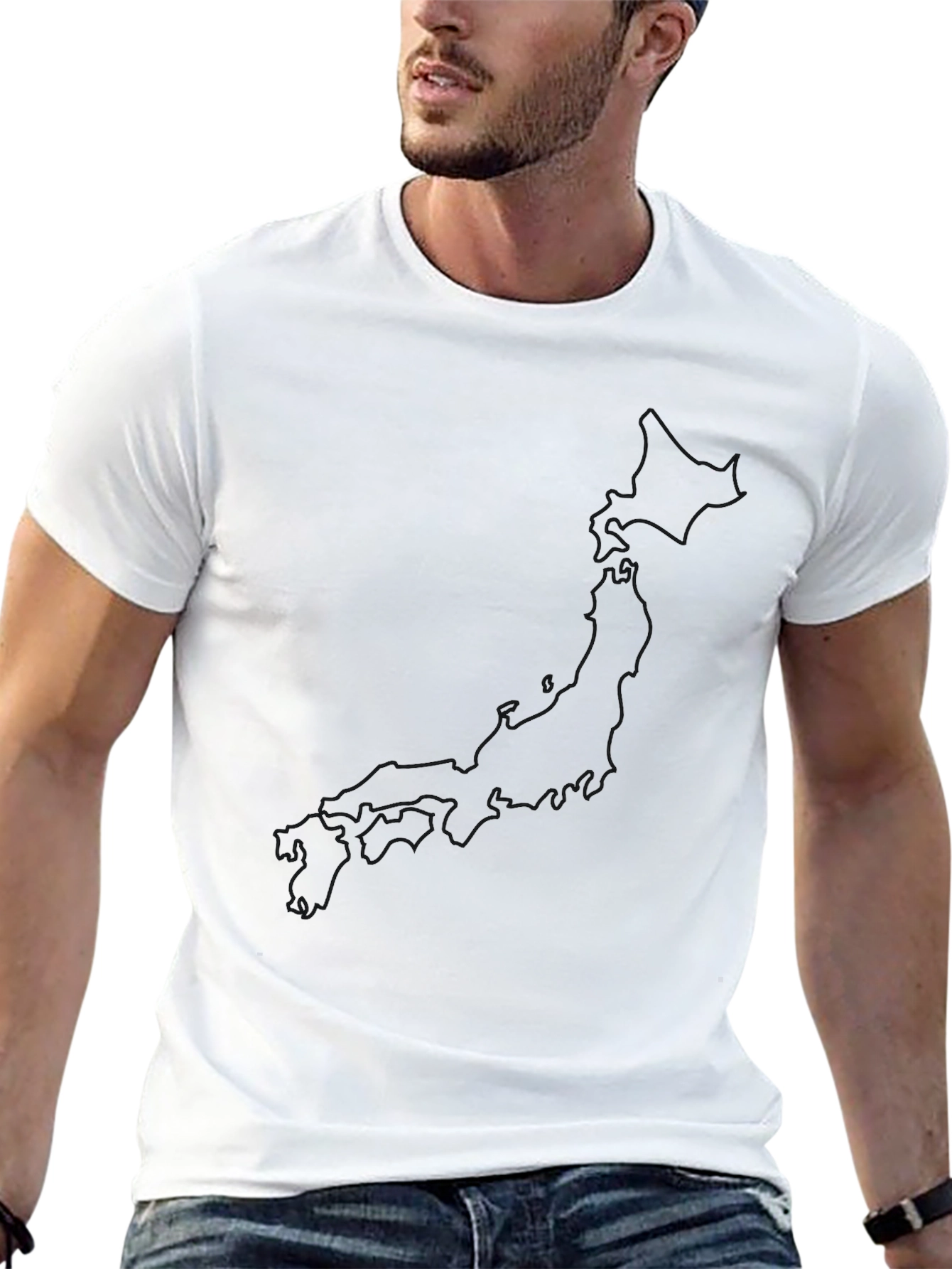 Mens Classic Black Crew Neck T-Shirt