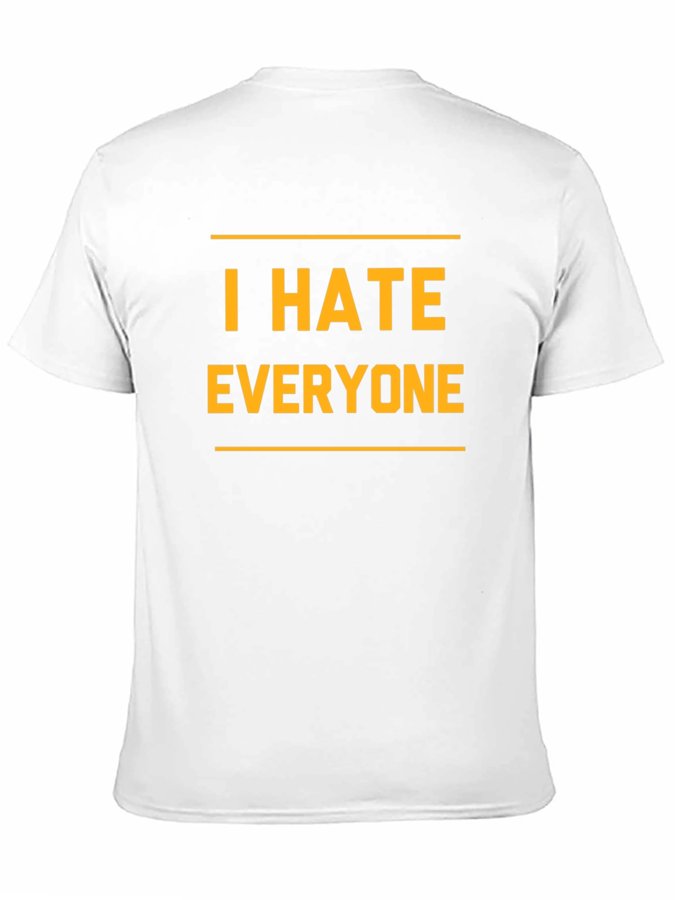 I Hate Everyone Graphic T-Shirt - Black Novelty Tee