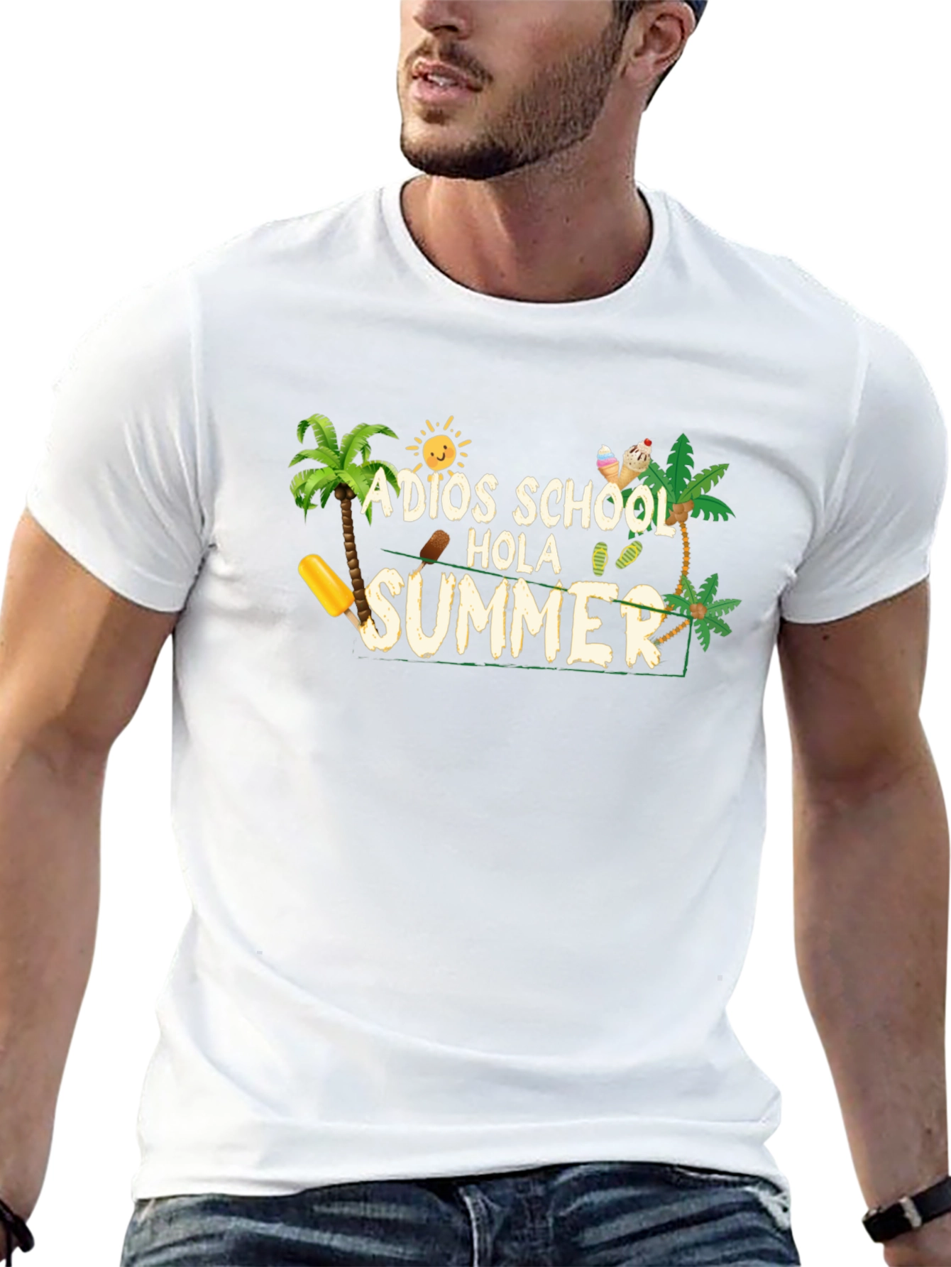 Adios School Hola Summer Graphic Tee