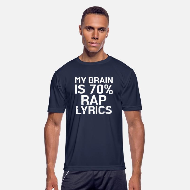 Brain Is 70% Rap Lyrics Funny Rapper Music Gift