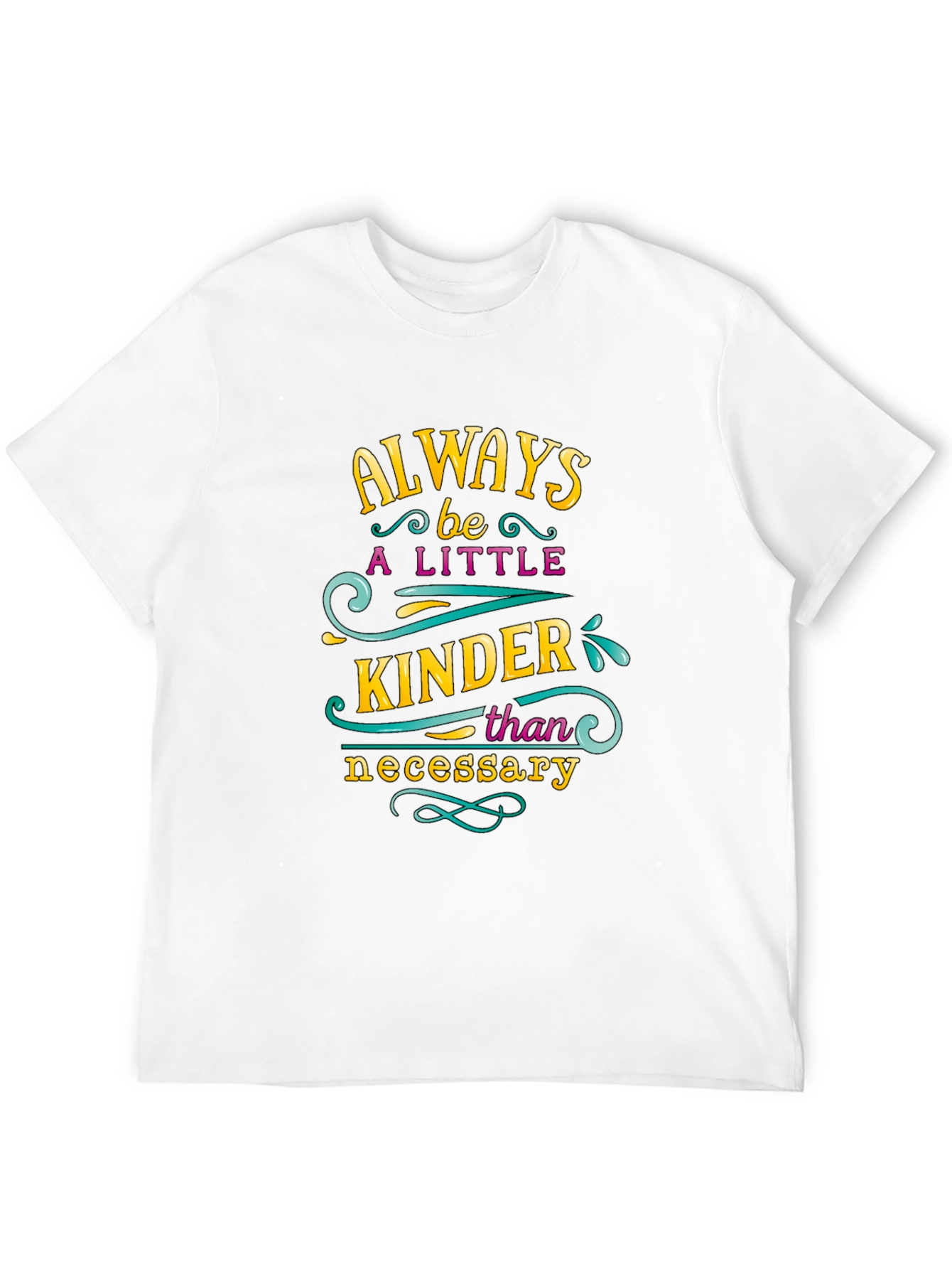 Always Be Kinder Black Graphic Tee
