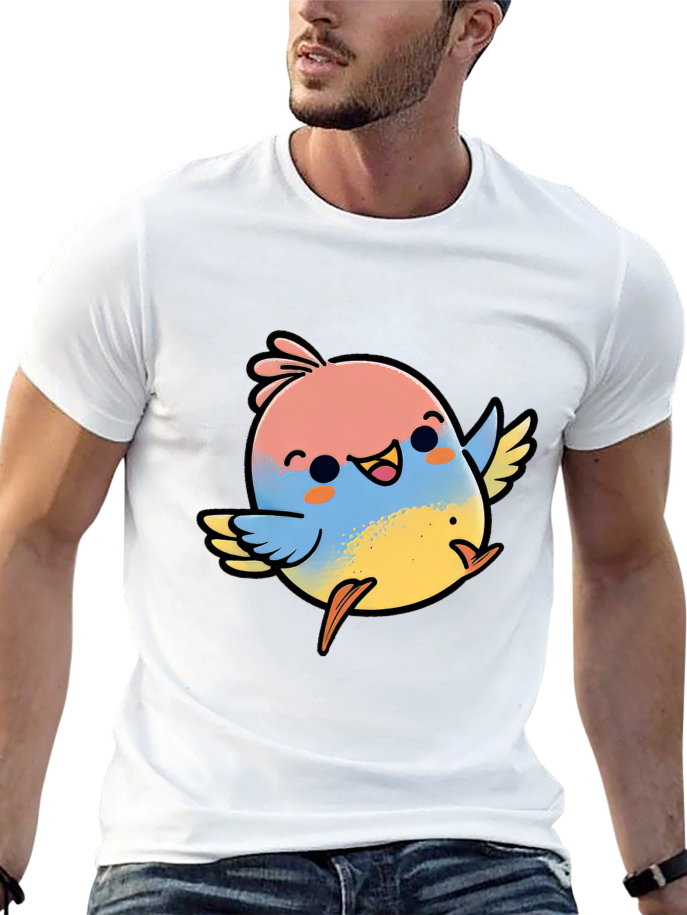 Cute Bird Graphic Tee - Fun & Stylish