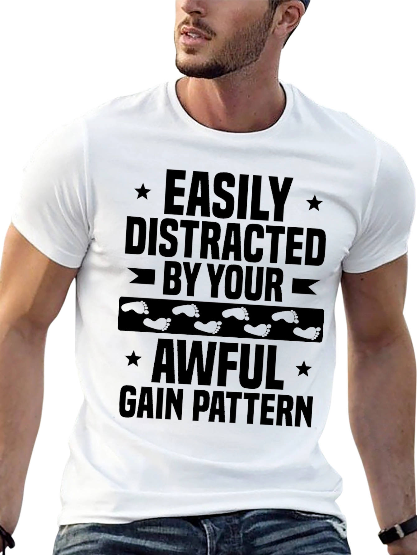 Easily Distracted By Your Awful Gain Pattern T-Shirt