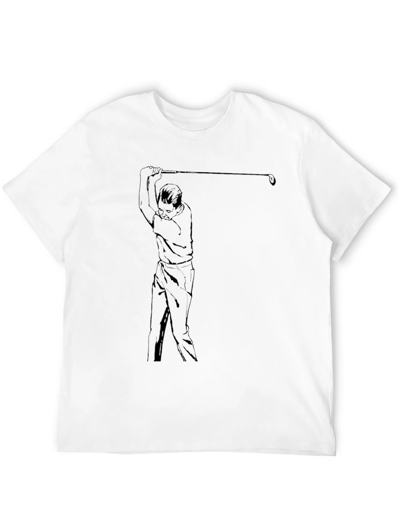Golf Swing Graphic Tee - Cool Sport Shirt