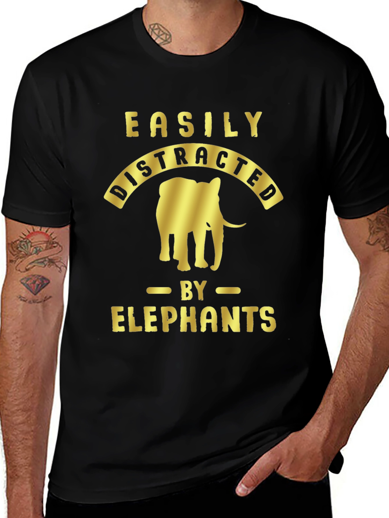 Easily Distracted by Elephants T-Shirt