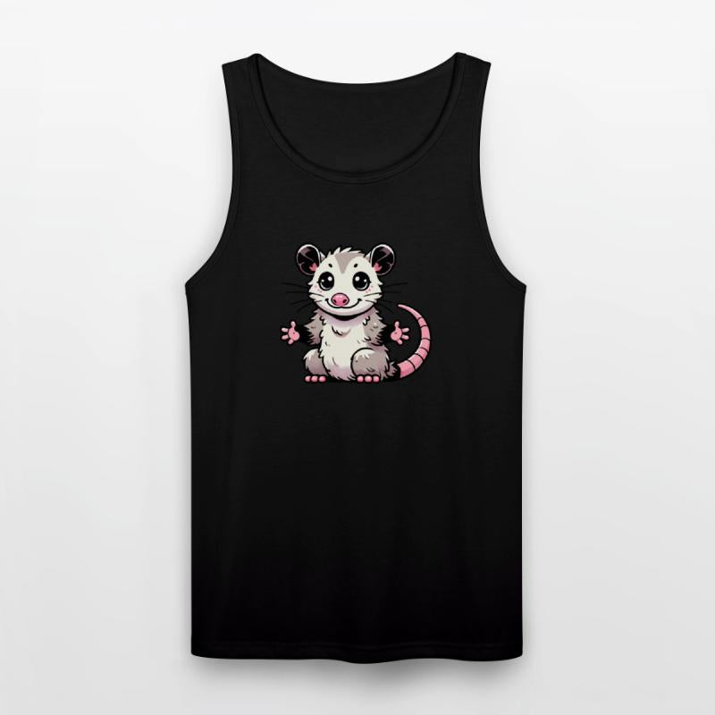 Cute Kawaii Opossum Cartoon Animal Art