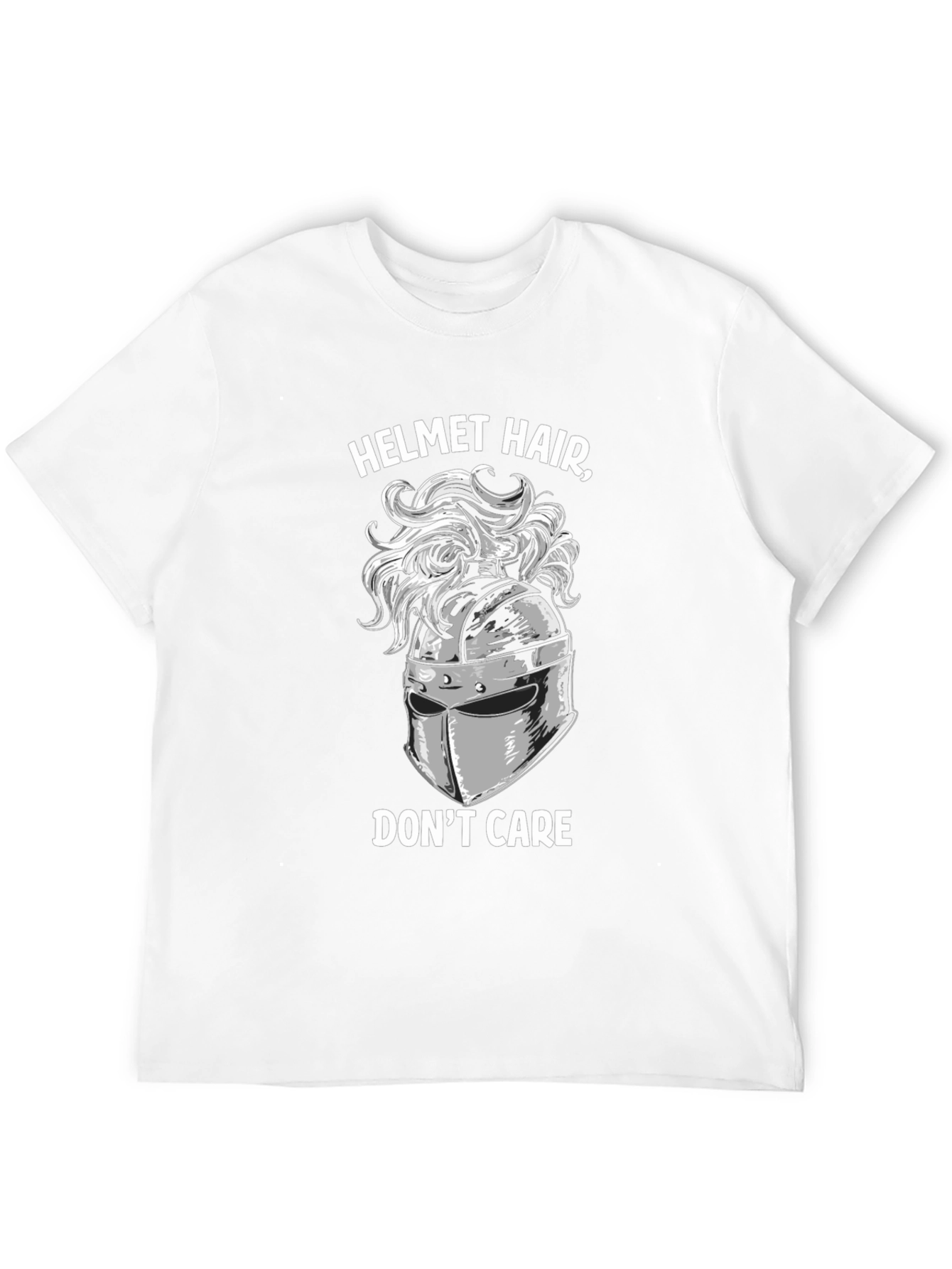 Helmet Hair Dont Care T-Shirt