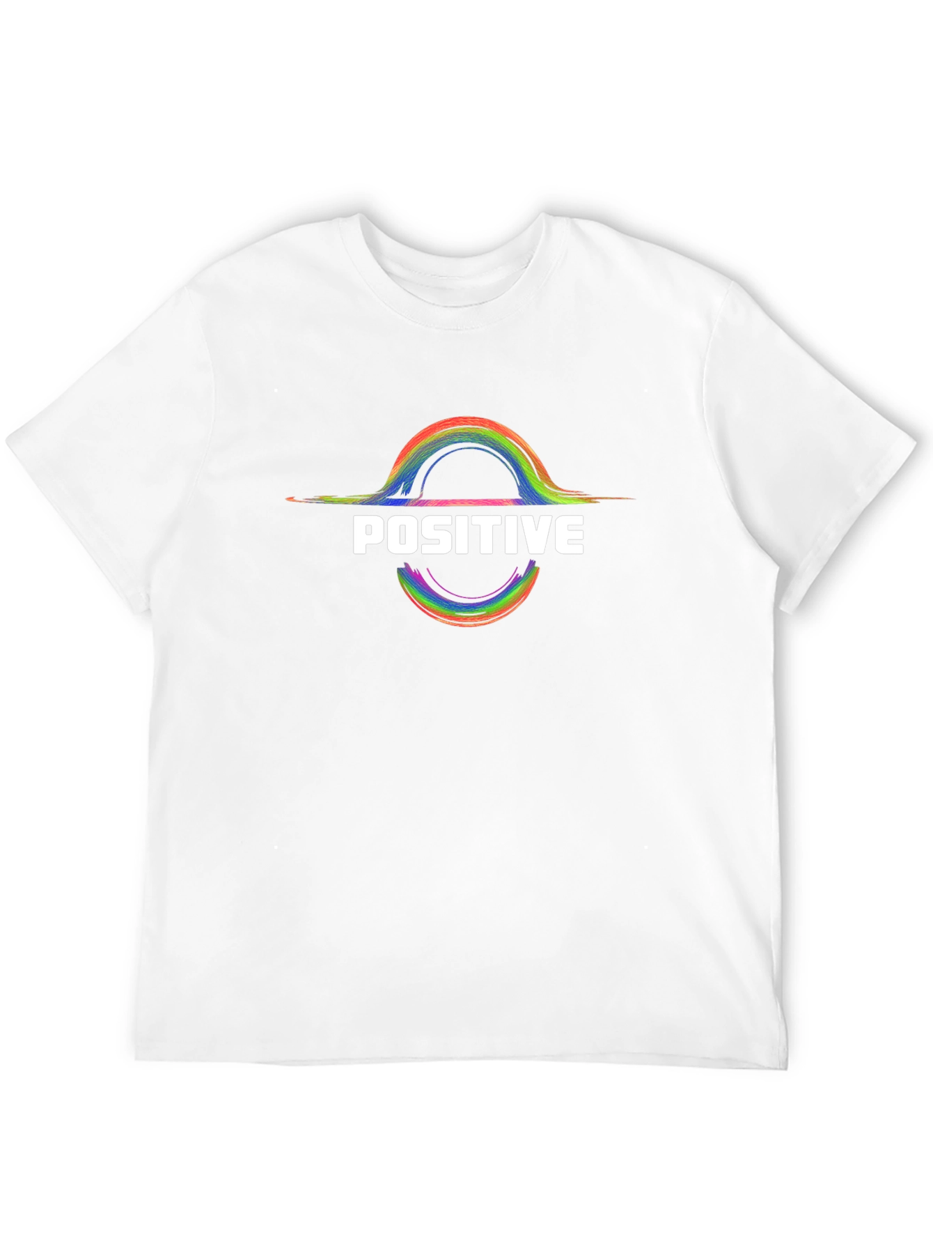 Positive Rainbow Graphic T-Shirt