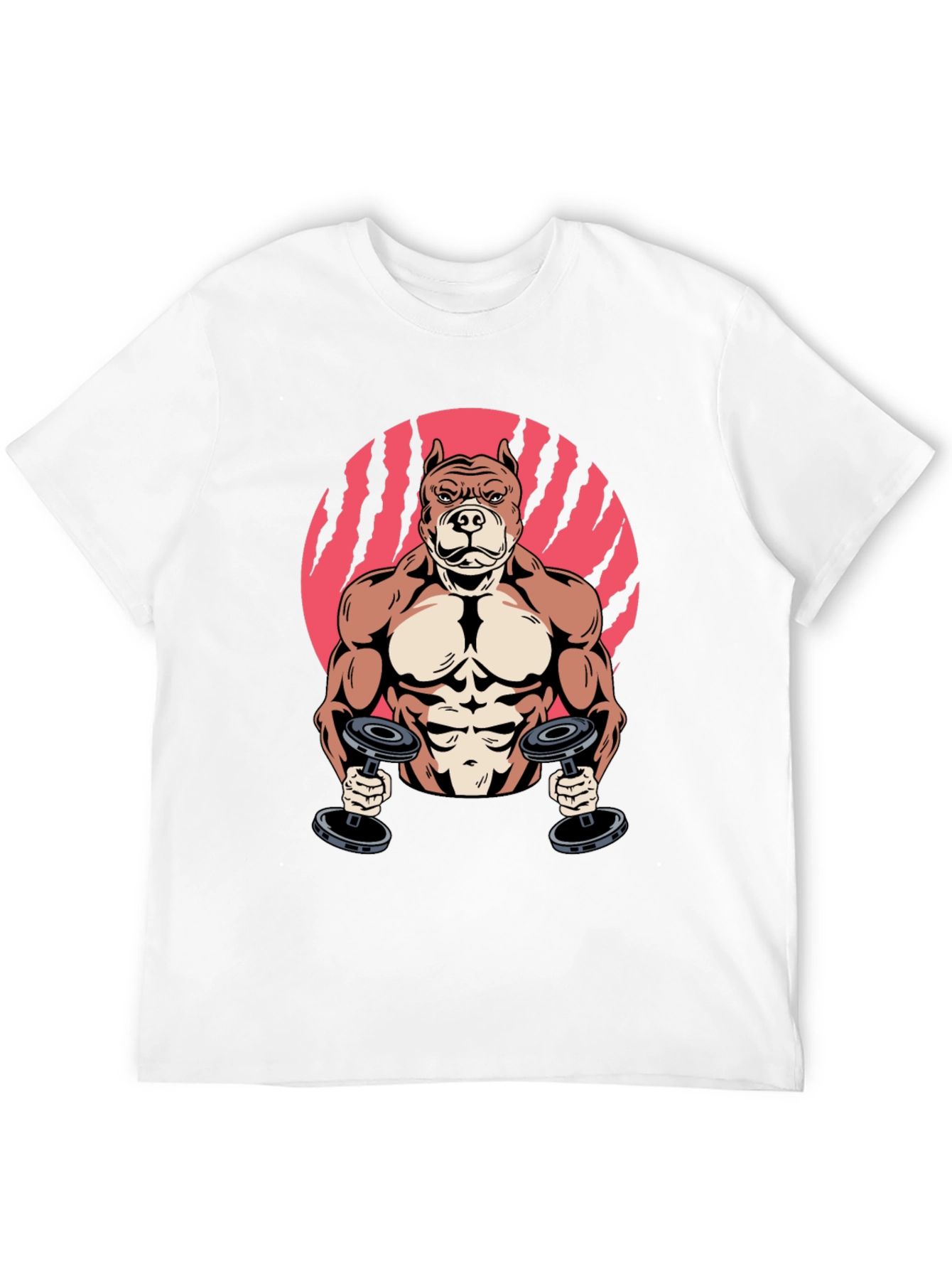 Muscle Dog Gym T-Shirt – Funny Fitness Dog Graphic Tee
