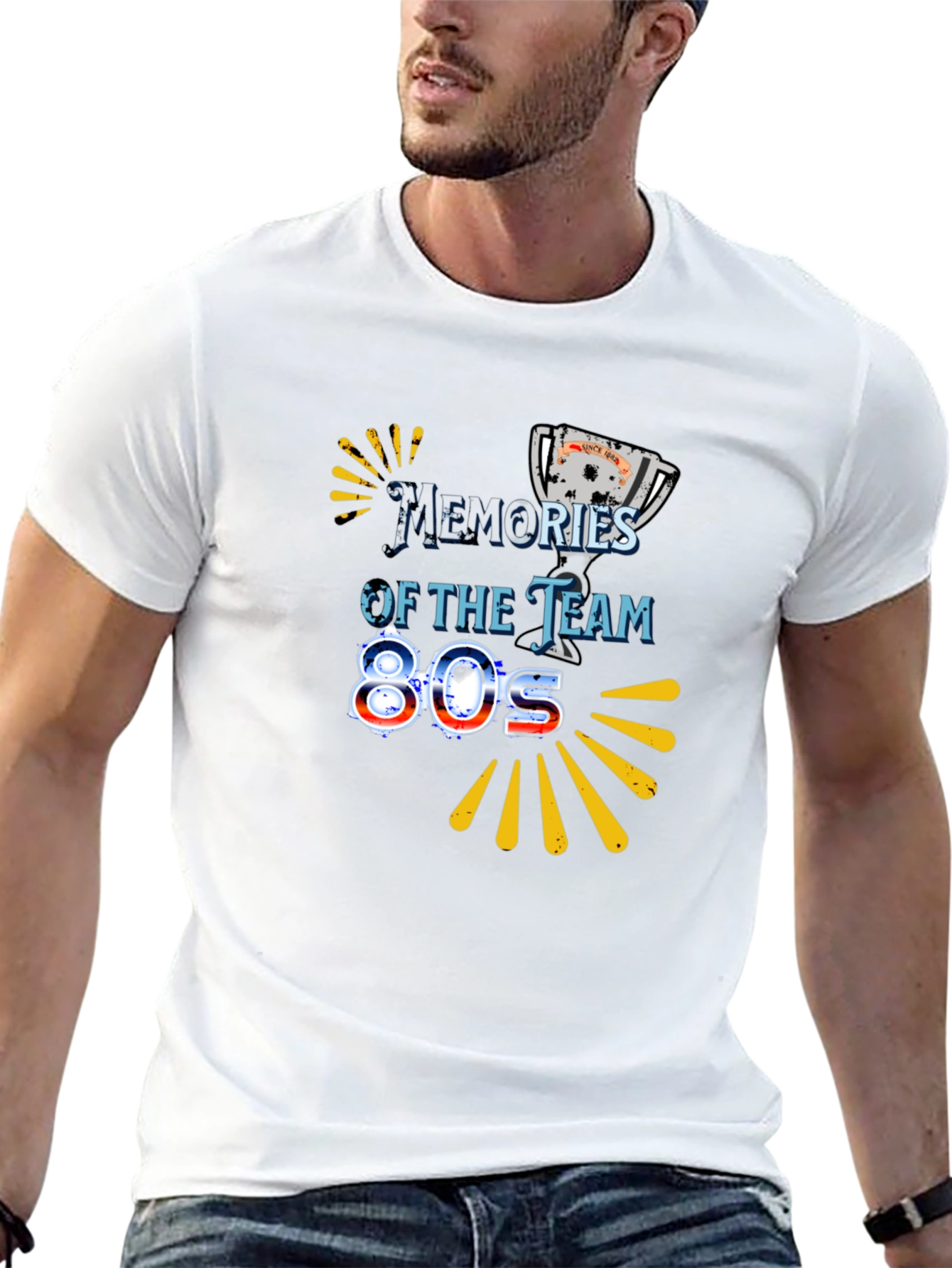 Memories of the Team 80s Black Graphic Tee