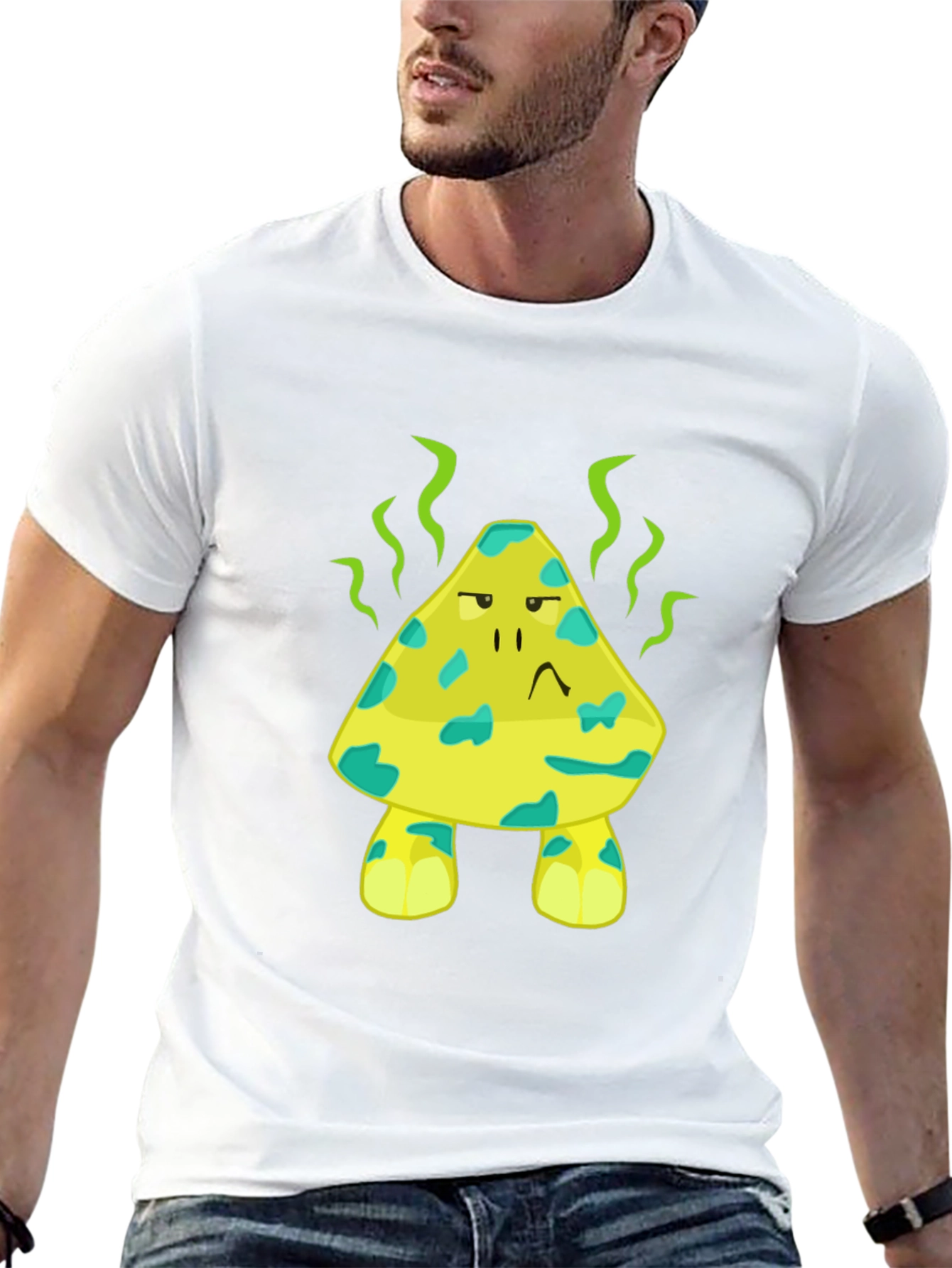 Stinky Cheese Cartoon Graphic Novelty T-Shirt