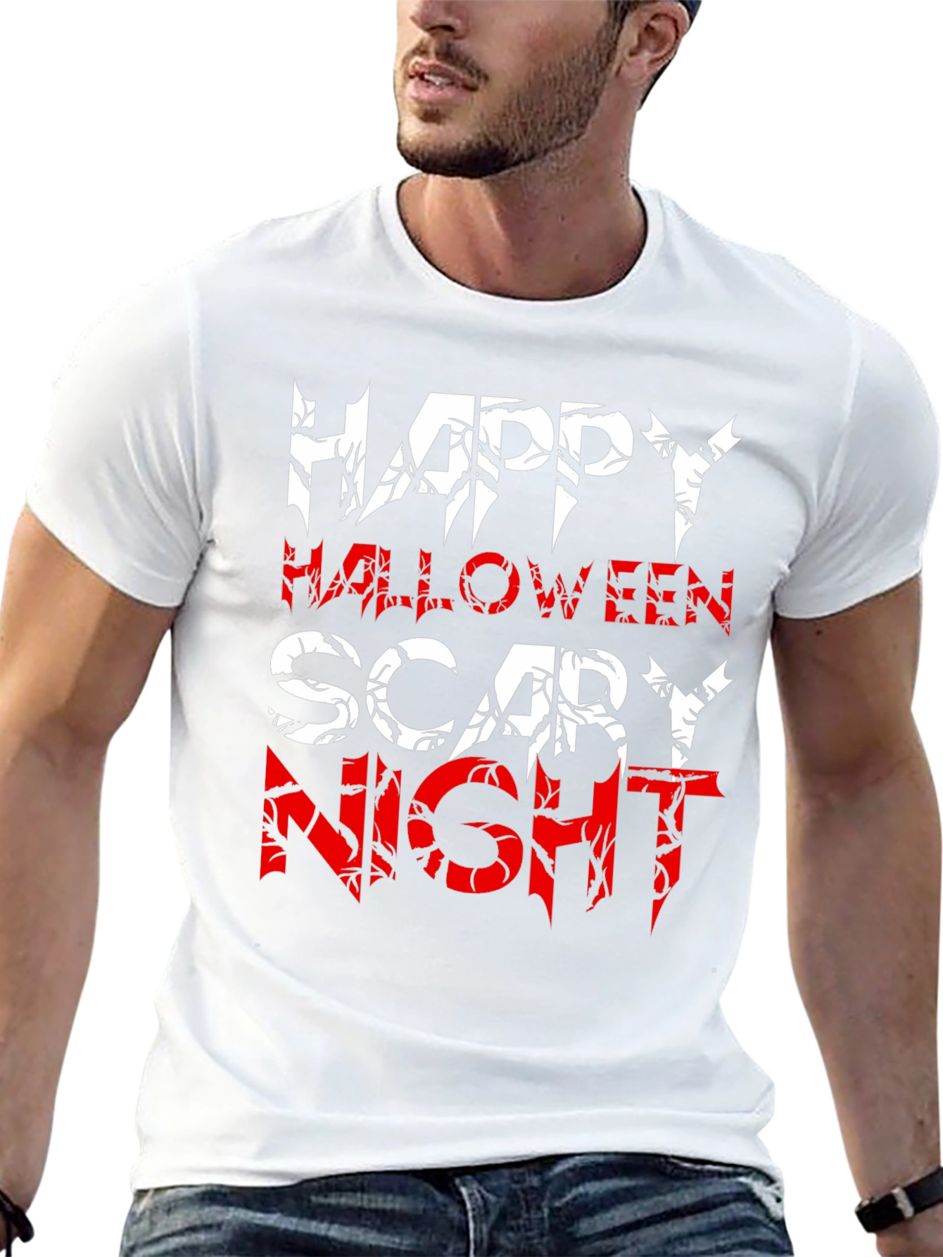 Happy Halloween Scary Night Black T-Shirt