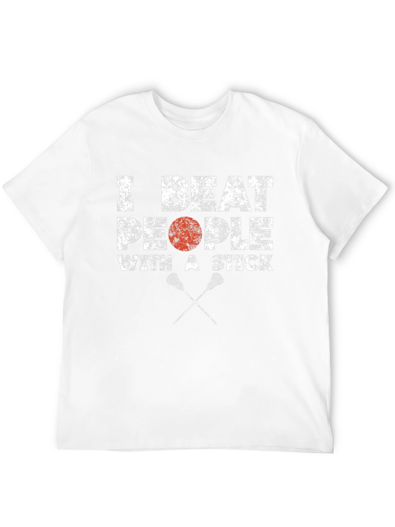 Lacrosse T-Shirt - I Beat People with a Stick