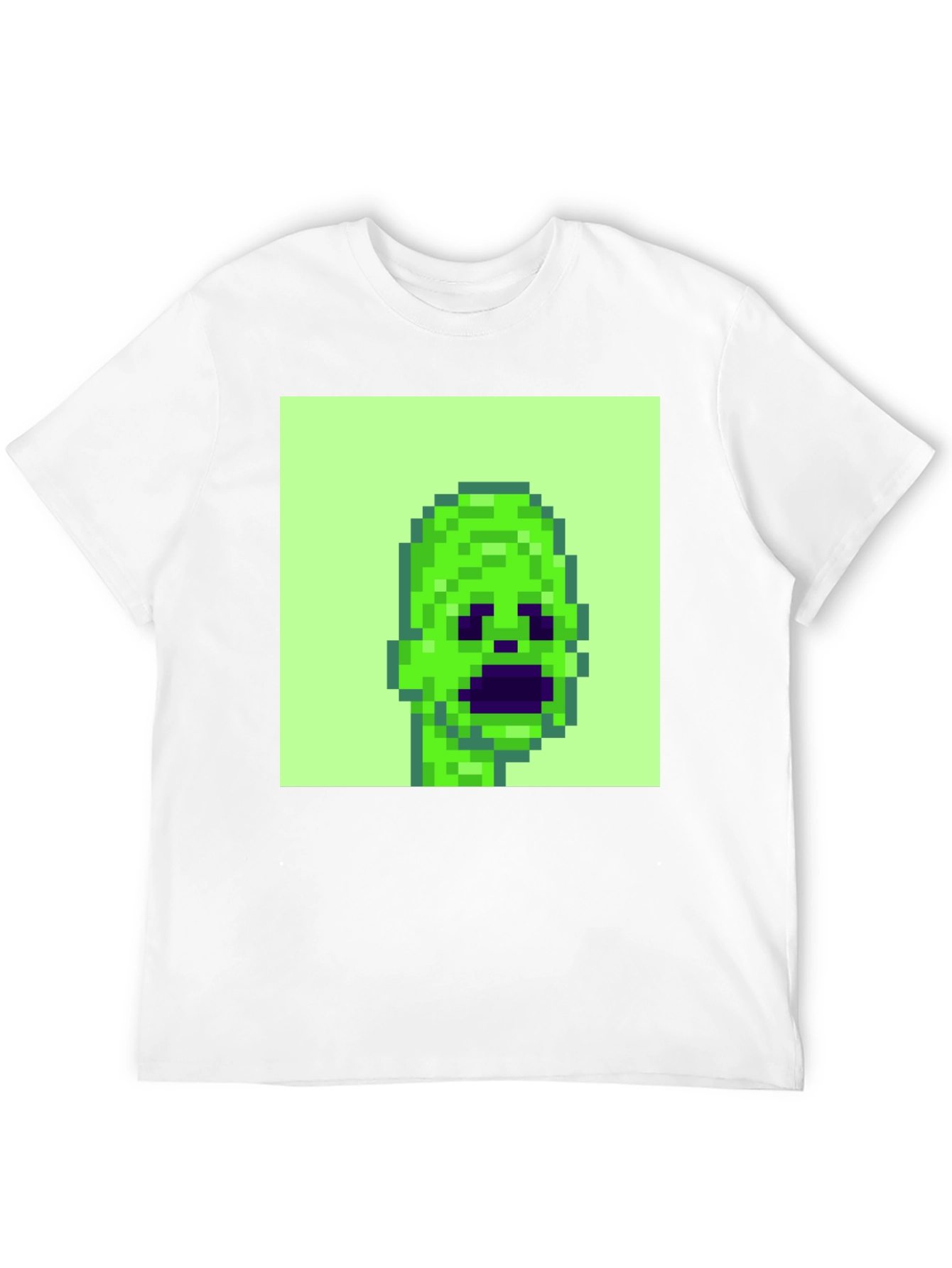 Pixelated Alien Graphic Tee - Black