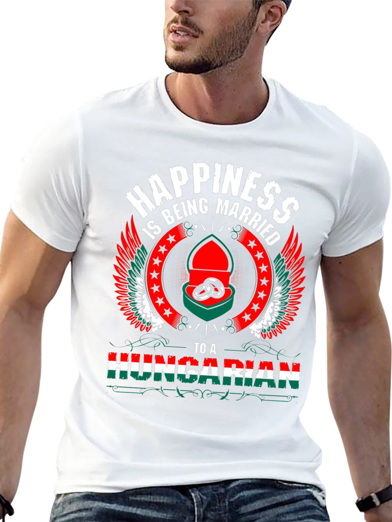 Hungarian Pride T-Shirt - Happiness is Being Married
