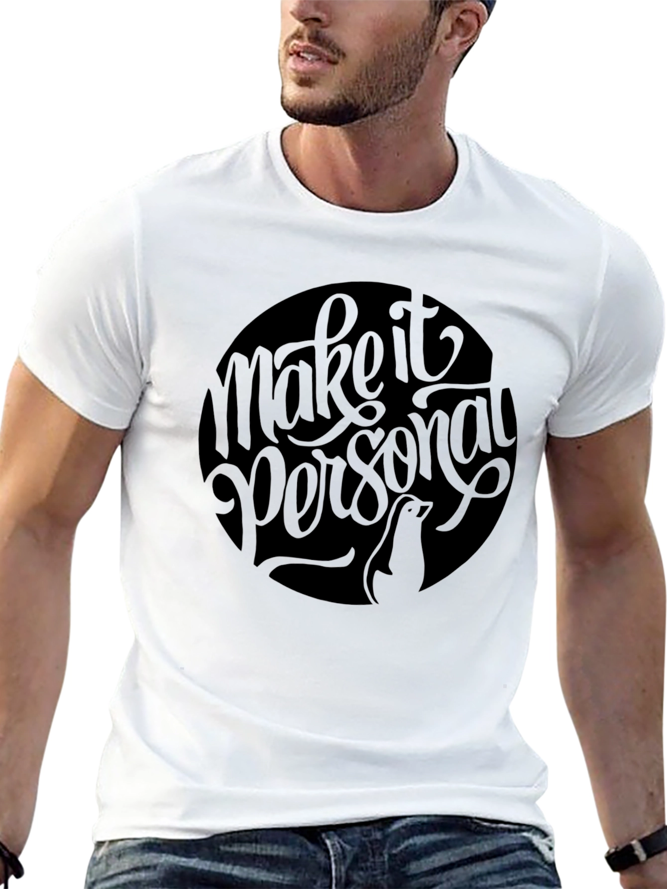 Make it Personal Black Graphic Tee