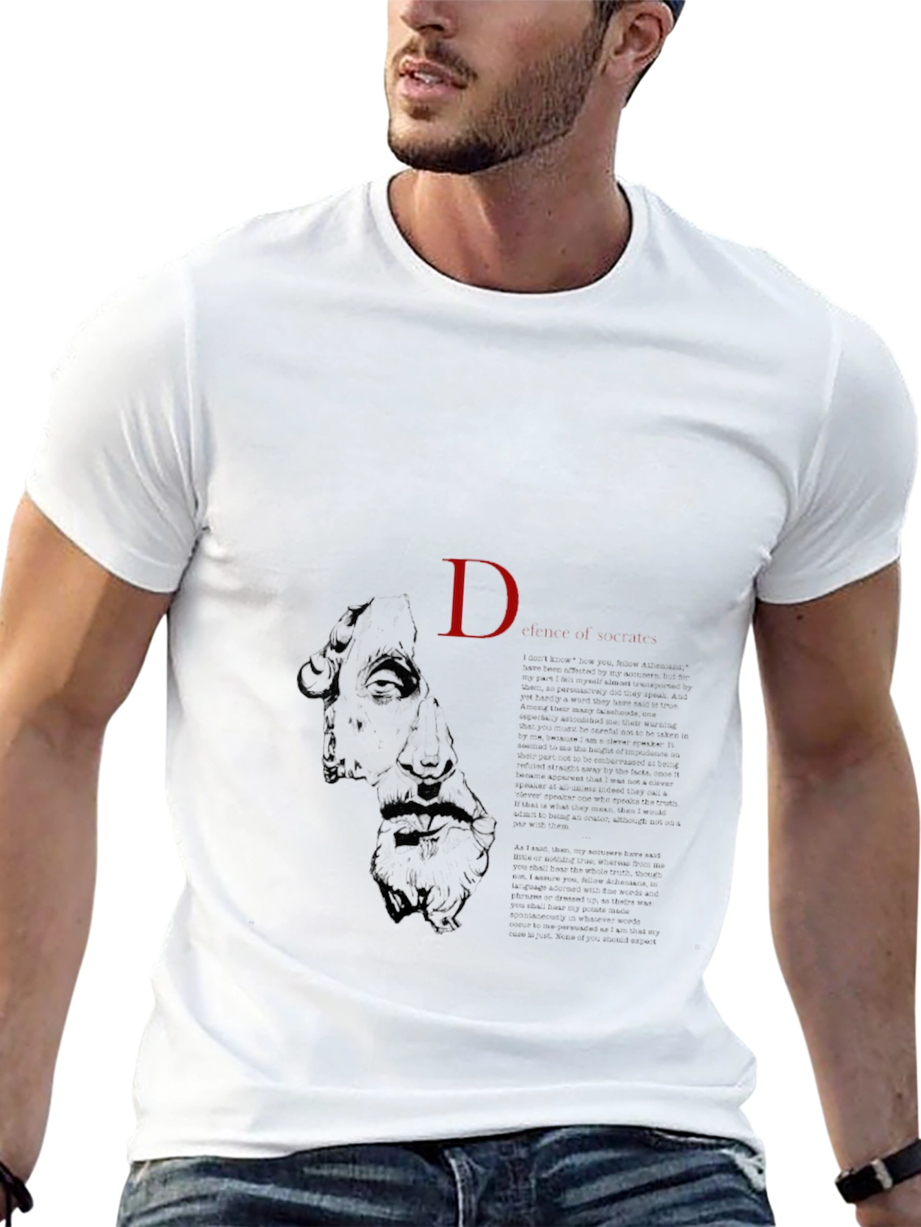Mens Graphic Print T-Shirt - Black
