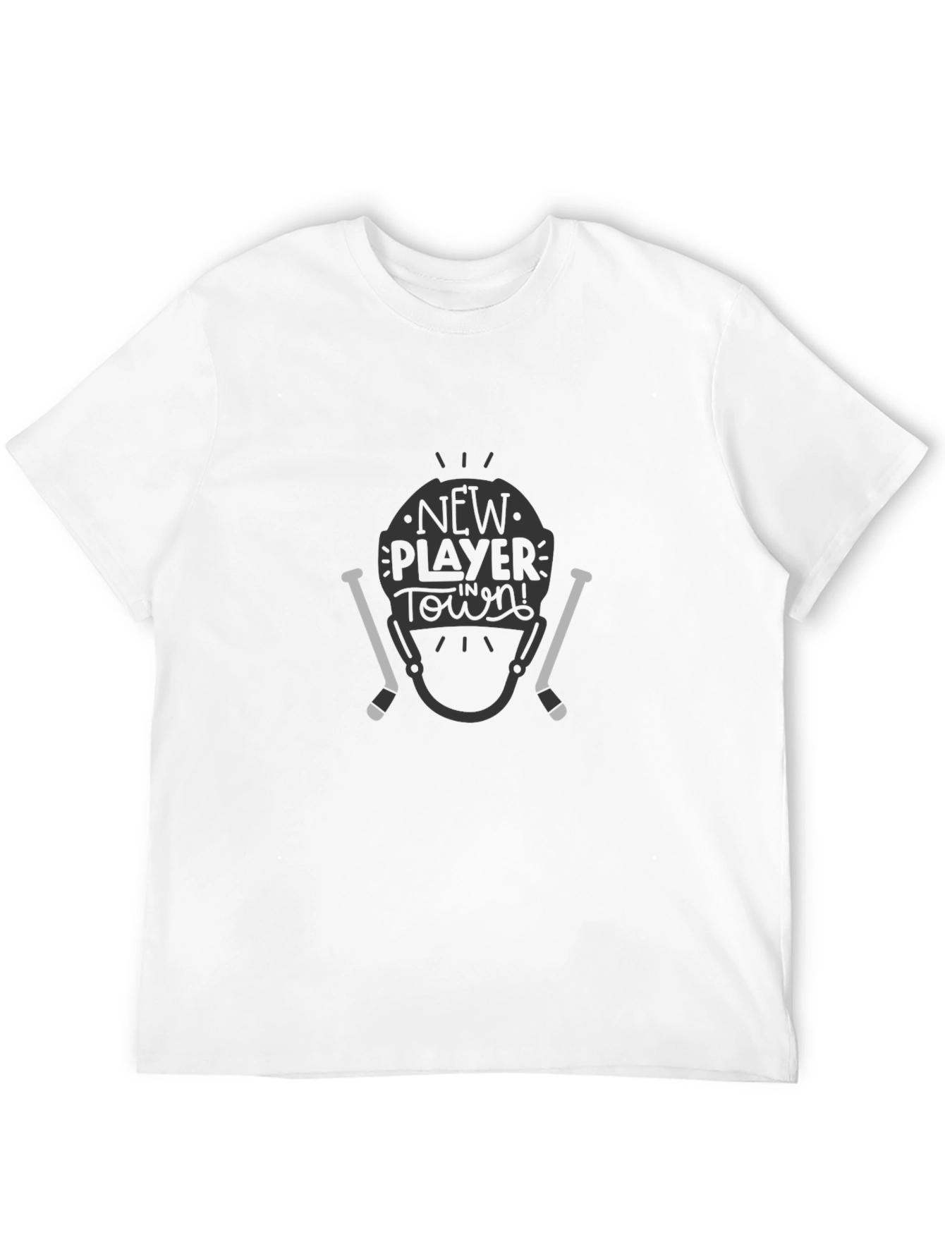New Player in Town Hockey Graphic T-Shirt