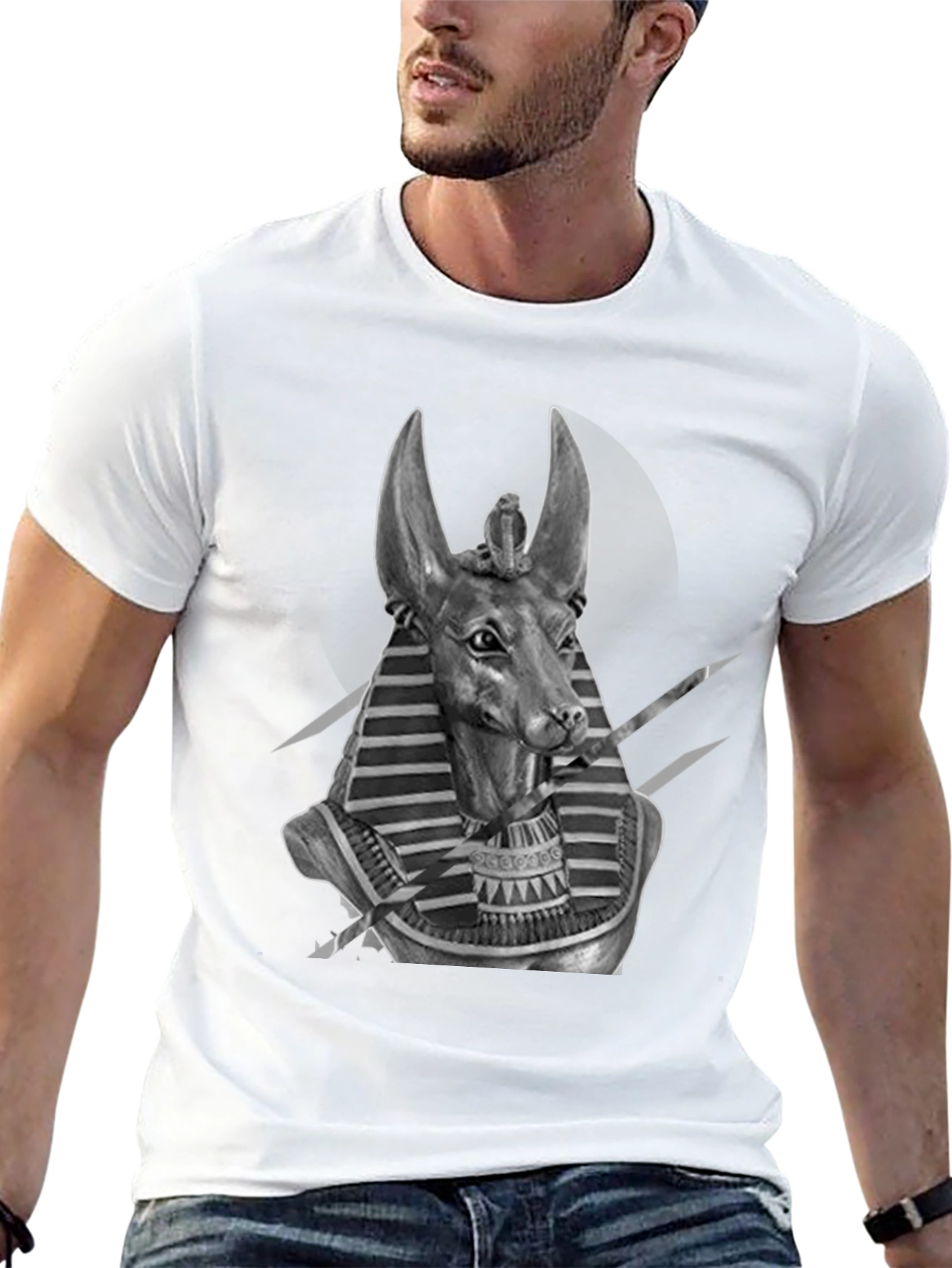 Anubis Graphic T-Shirt – Egyptian Mythology Art Tee