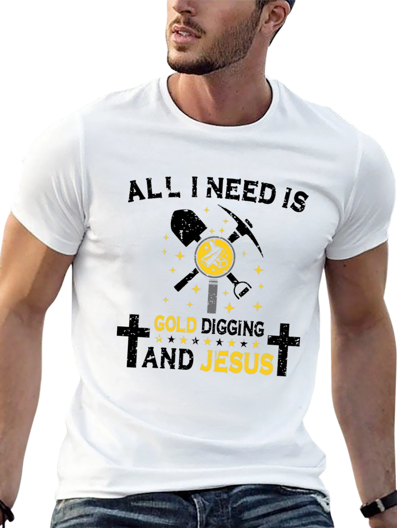 Gold Digging & Jesus T-Shirt - Christian Hobby Apparel