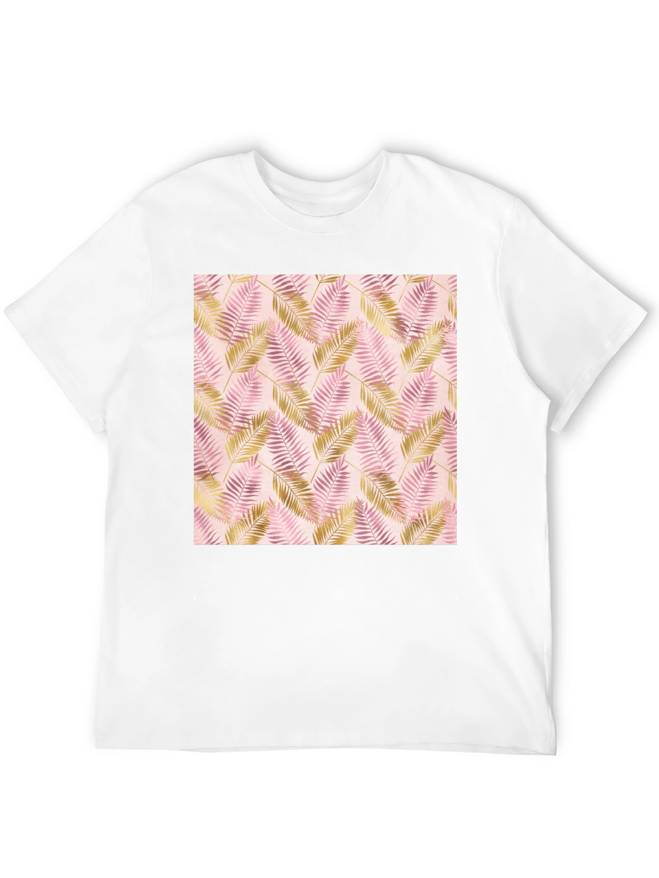 Tropical Leaves Print Tee - Stylish & Comfortable
