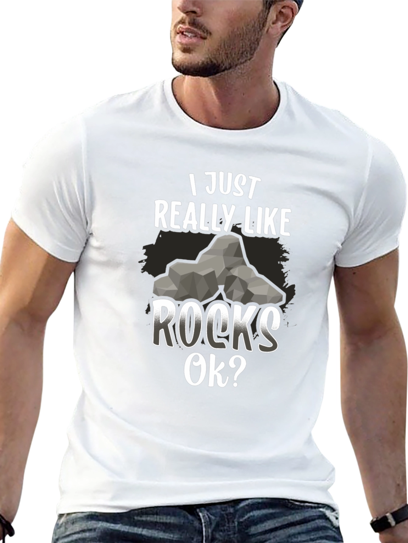 I Just Really Like Rocks OK? Mens T-Shirt