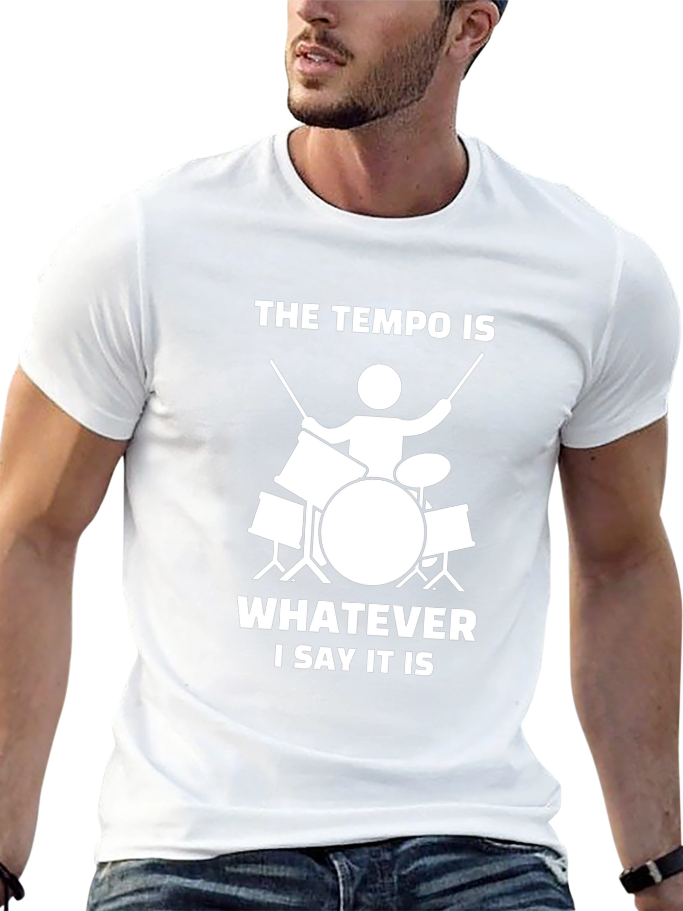 Tempo Drummer T-Shirt: Music Lover Tee