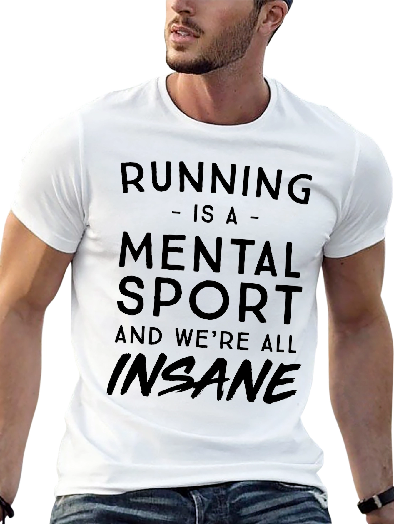 Running is a Mental Sport T-Shirt - Black