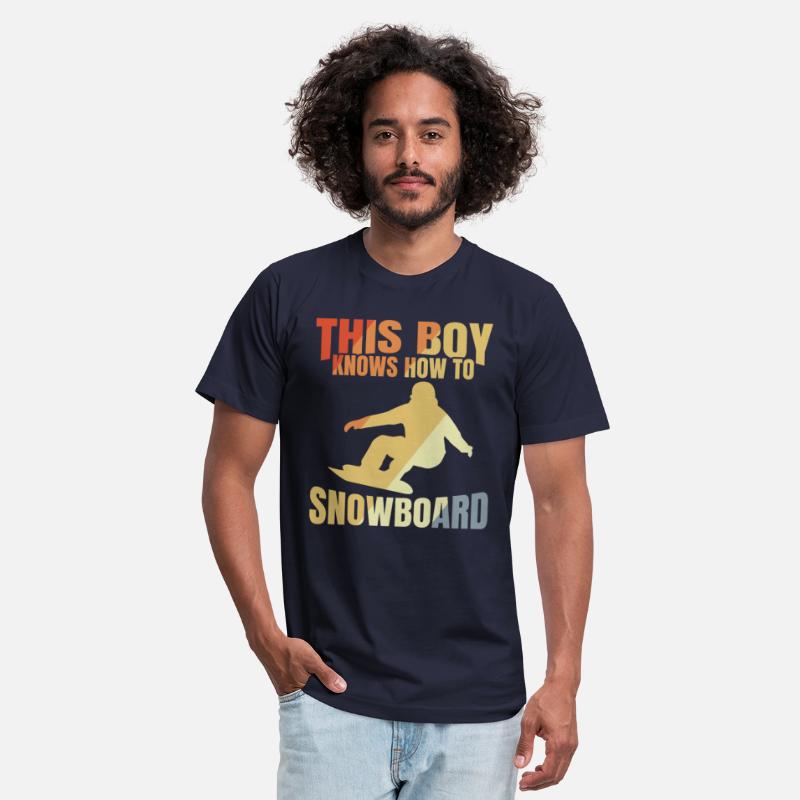 Funny Snowboarding Boy