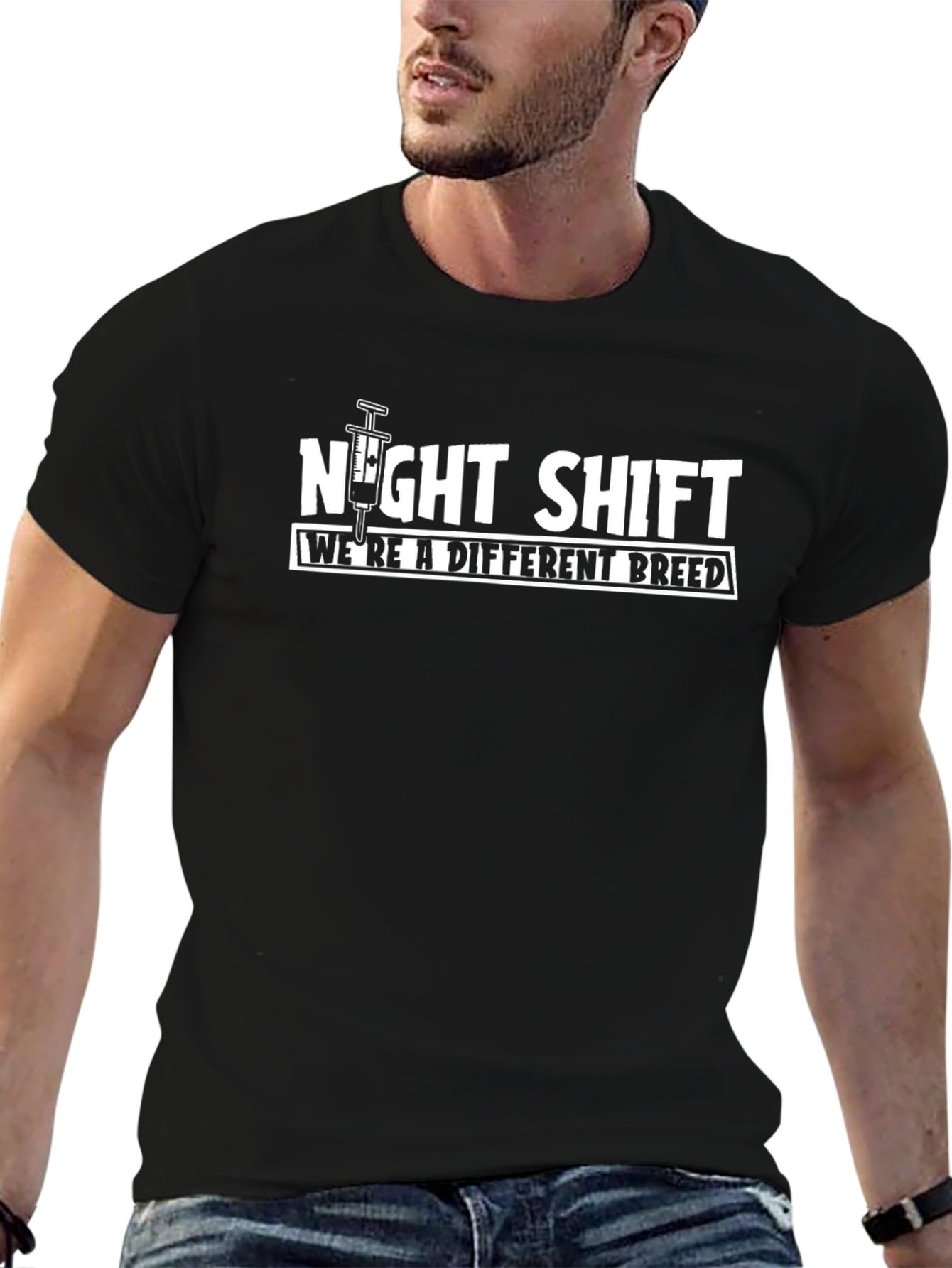 Night Shift: Were a Different Breed Black T-Shirt