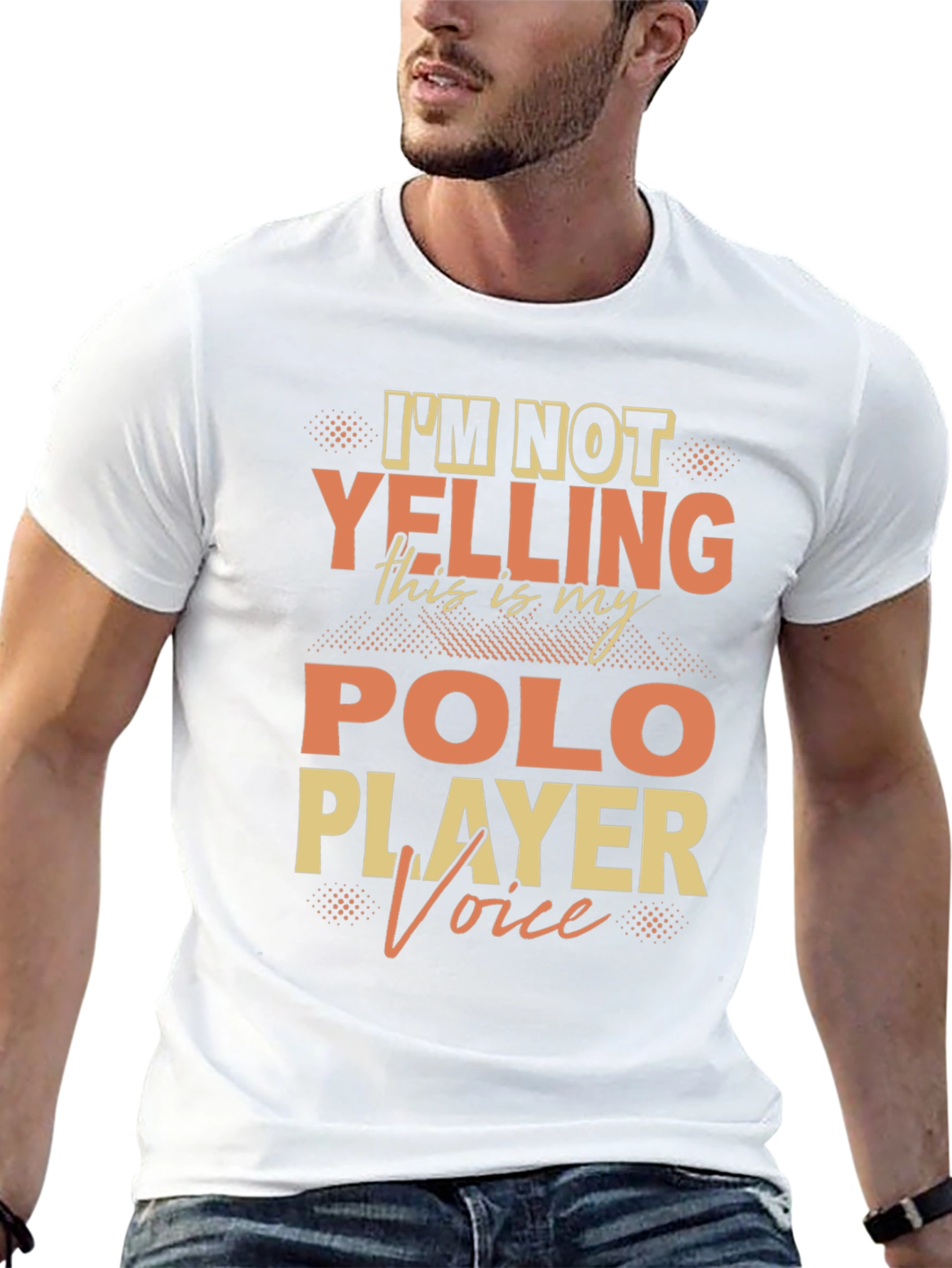 Polo Player Voice T-Shirt Funny Polo Tee