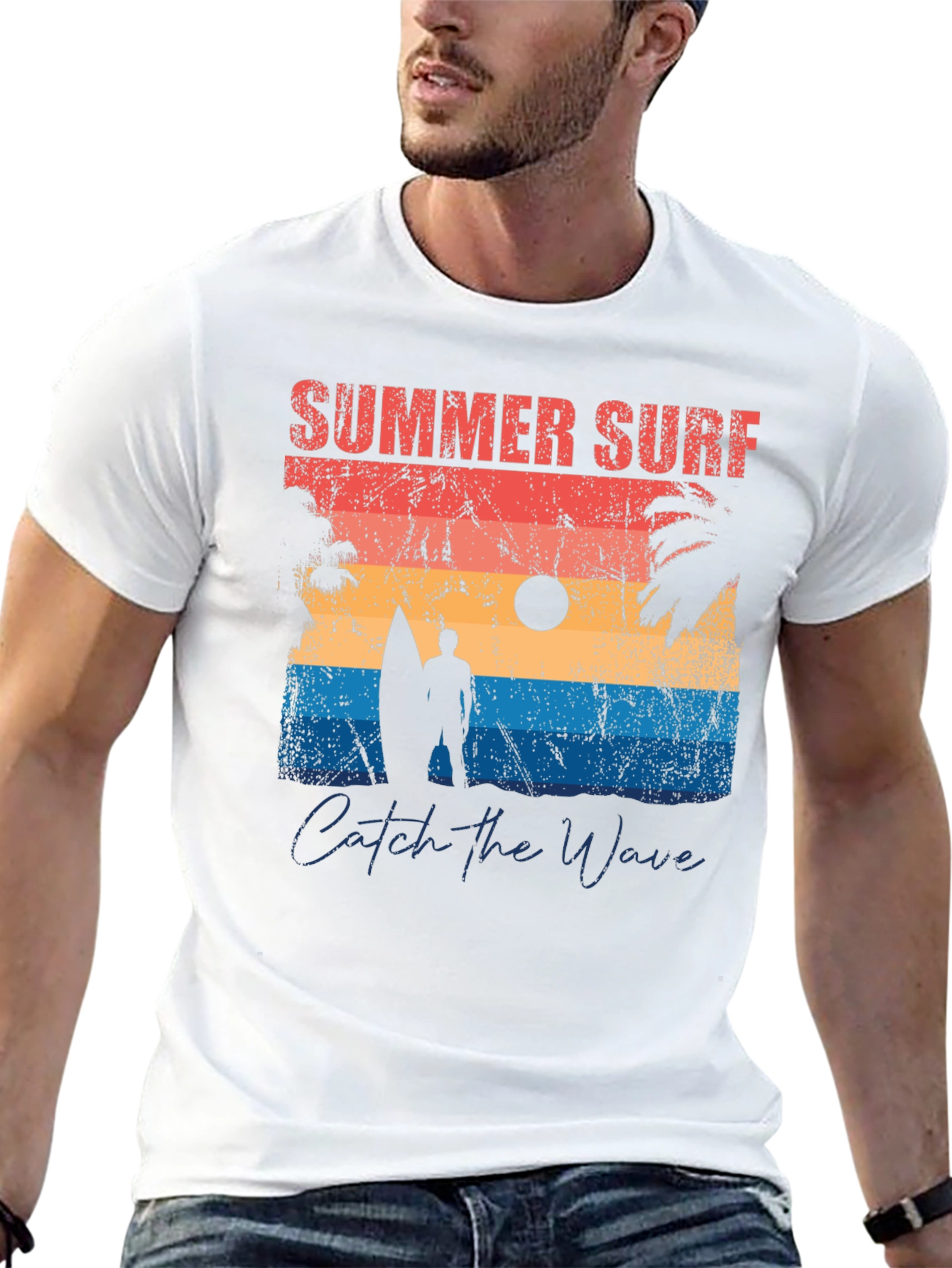 Summer Surf Graphic Tee - Catch the Wave