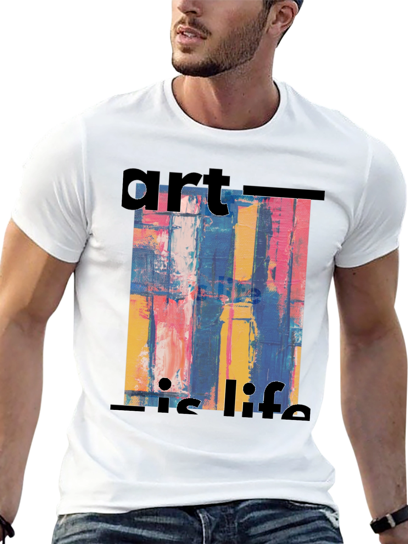 Art Is Life T-Shirt: Abstract Graphic Tee