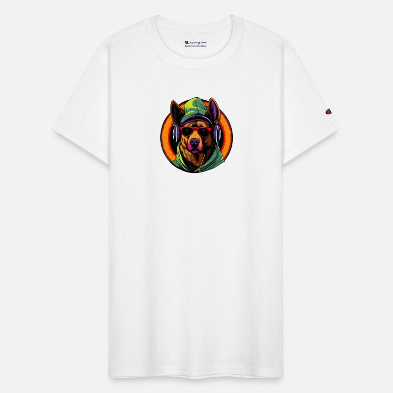 German Shepherd Funny Dog Rapper Hip Hop Music Pet