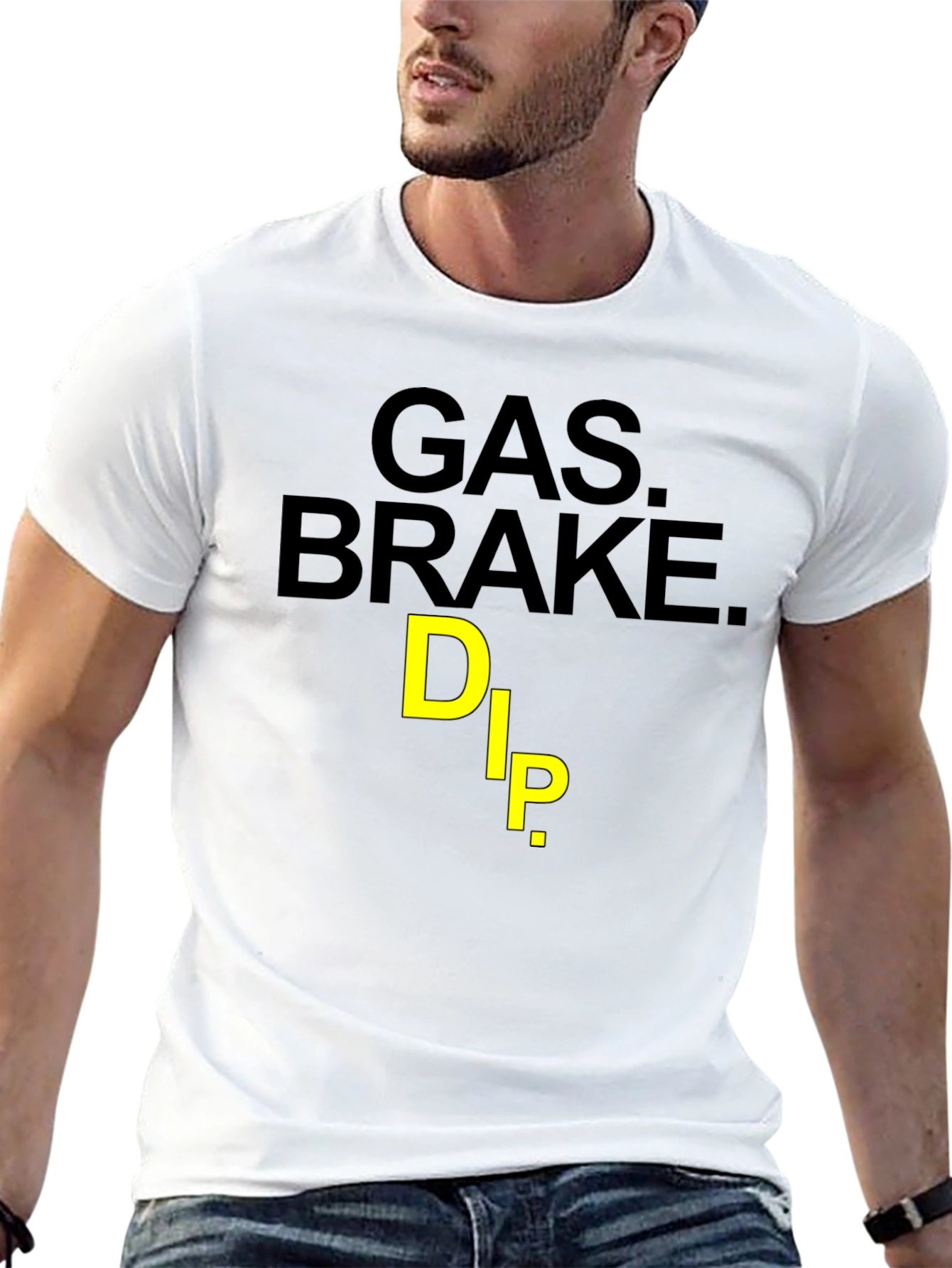 Gas Brake Dip Graphic Tee - Black