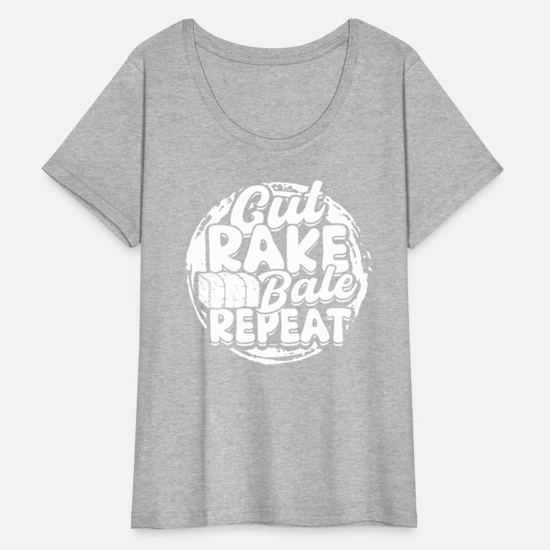 Hay Bale Farming Cut Rake Bale Repeat