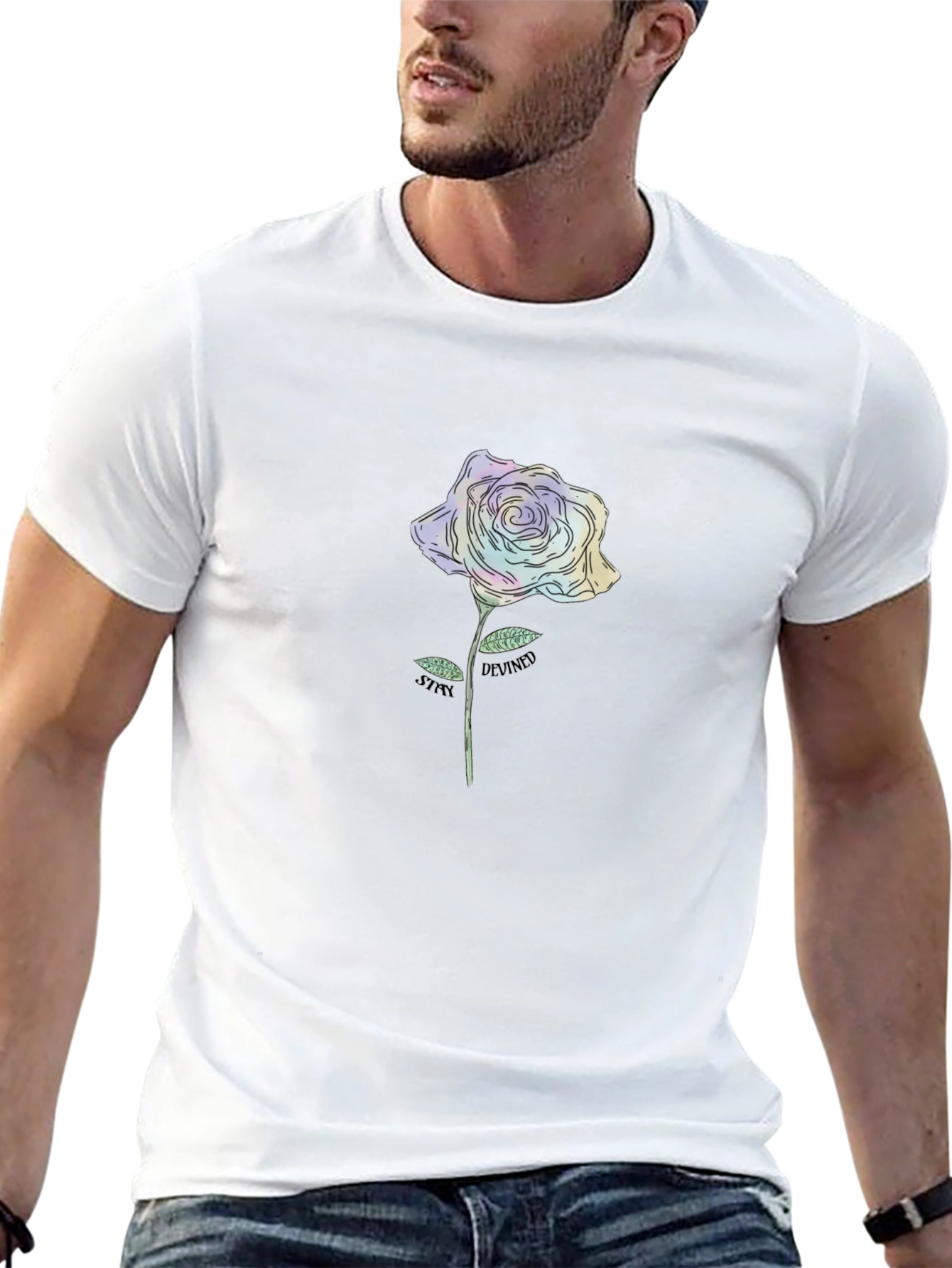 Floral Rose Graphic Tee - Stylish Casual Wear