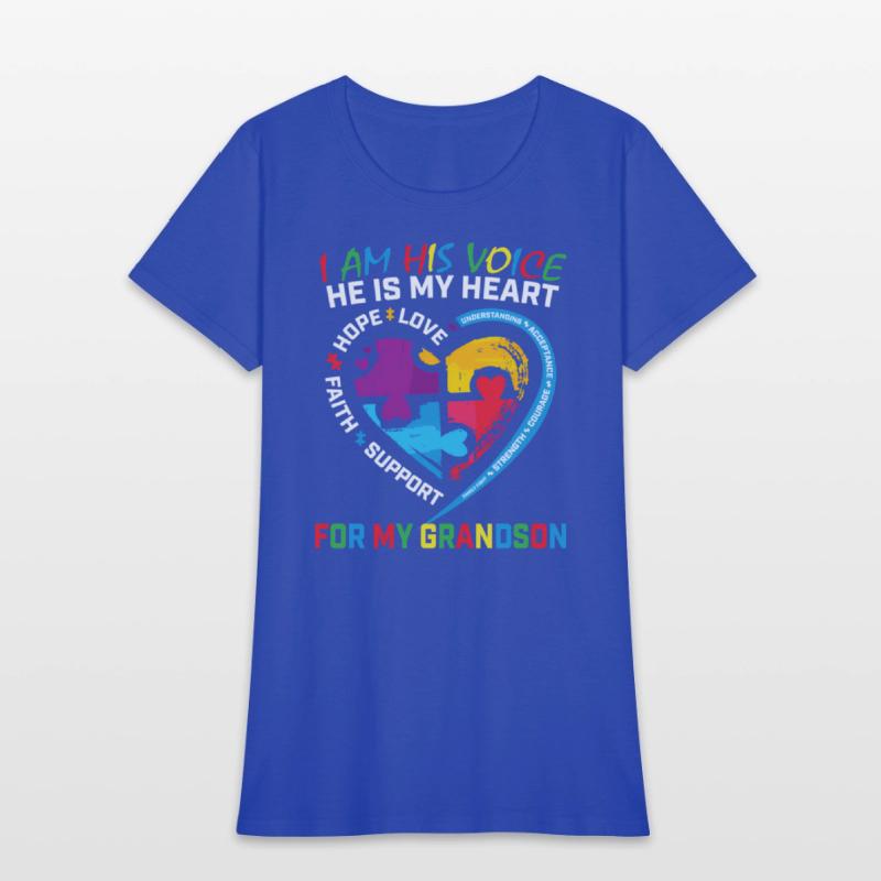 I Am His Voice Grandson Autism Awareness Grandma